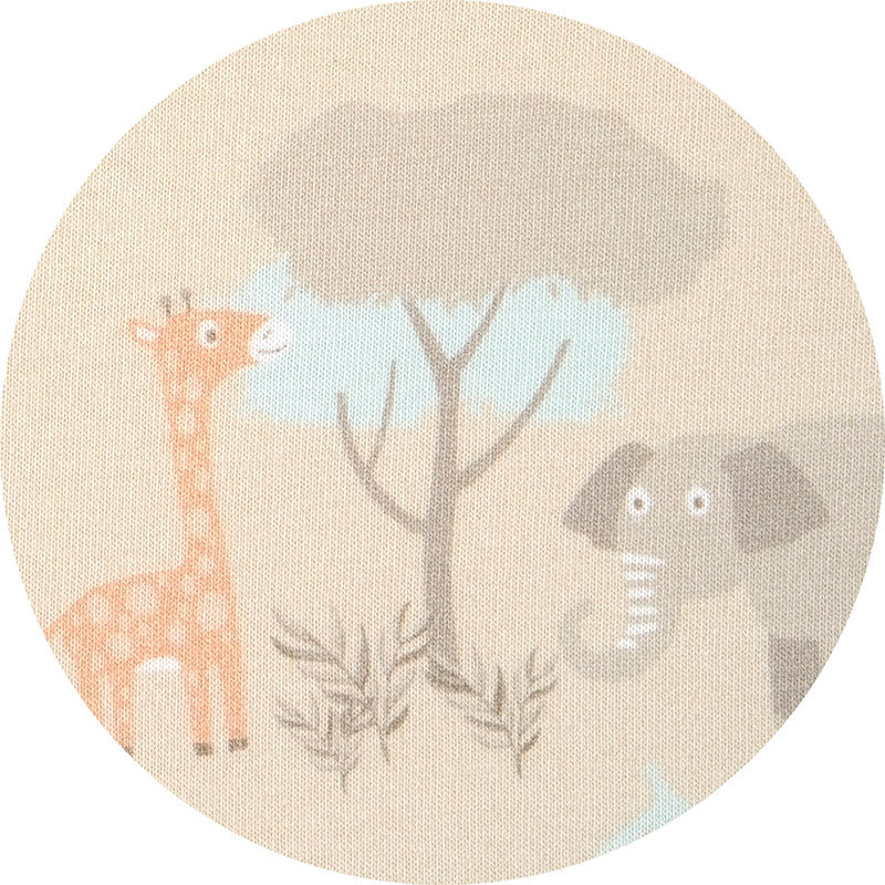Schlafanzug mit Klappbündchen (BIO-Baumwolle) - Jungle