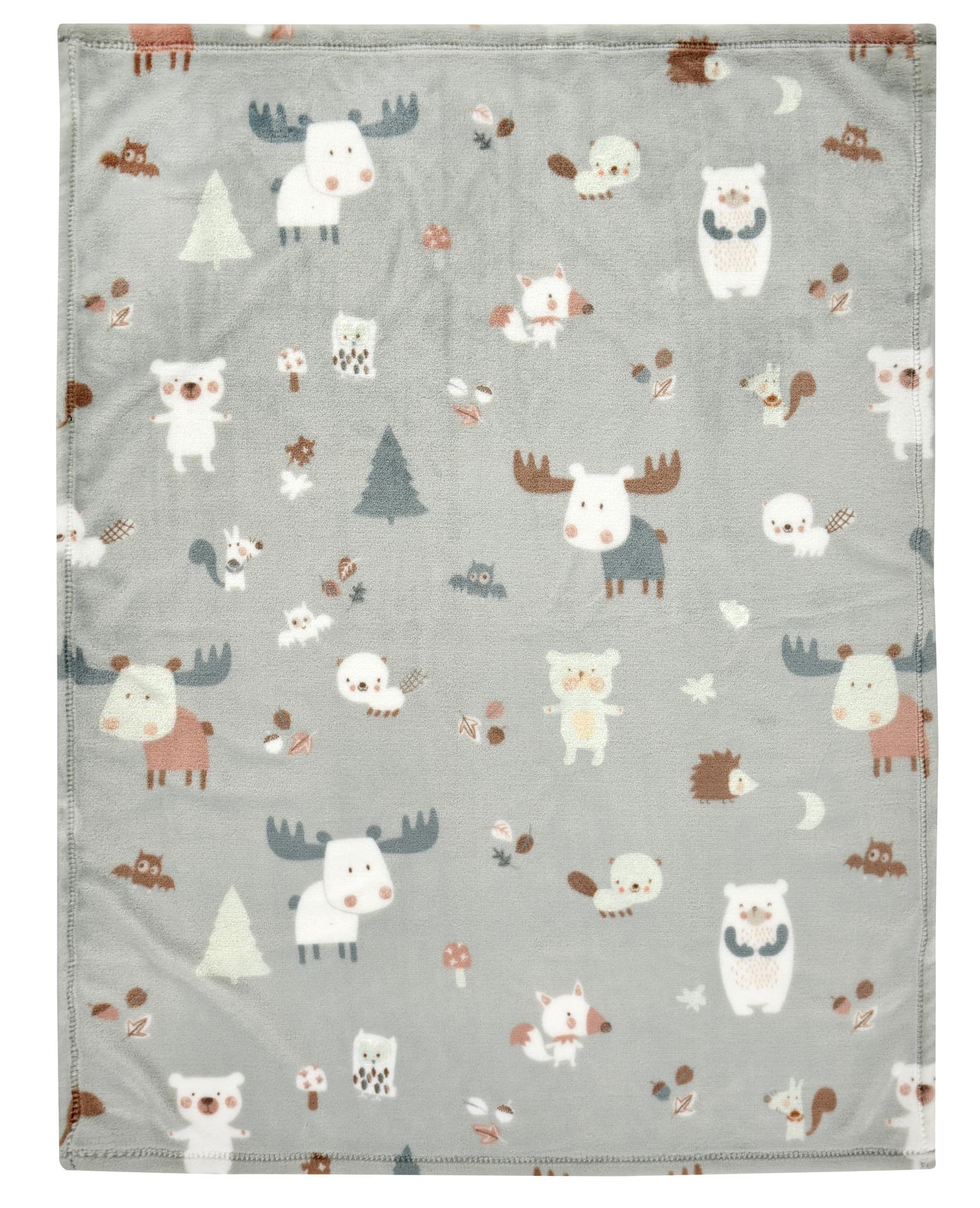 Mikrofaserdecke (UV50+) - Baby Forest