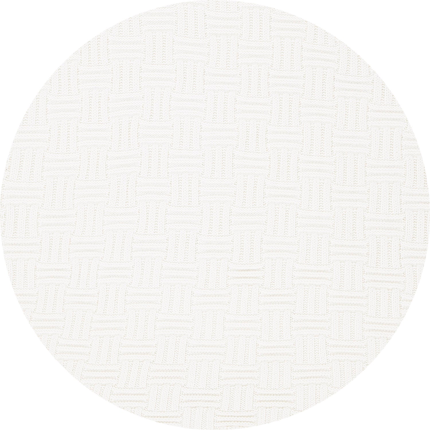 Strickdecken - Karo offwhite