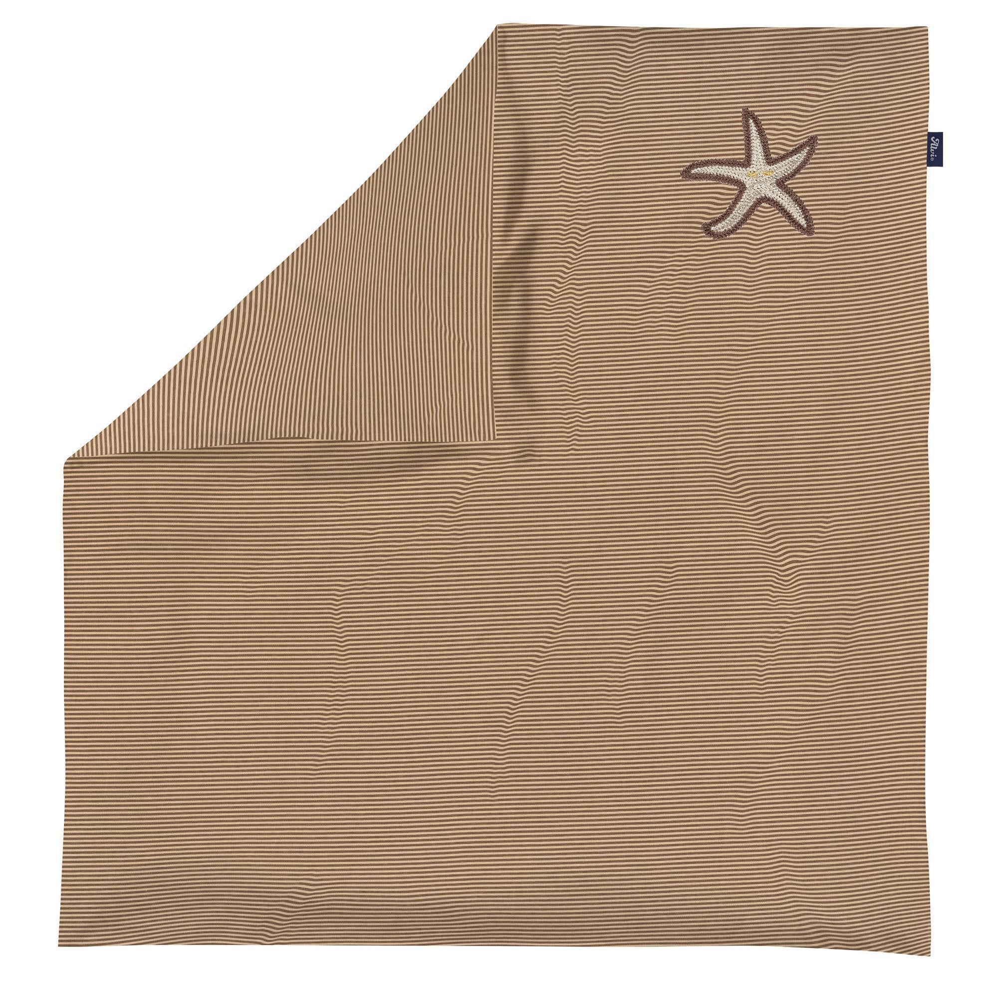 Bettwäsche Jersey - Starfish mit Stickerei