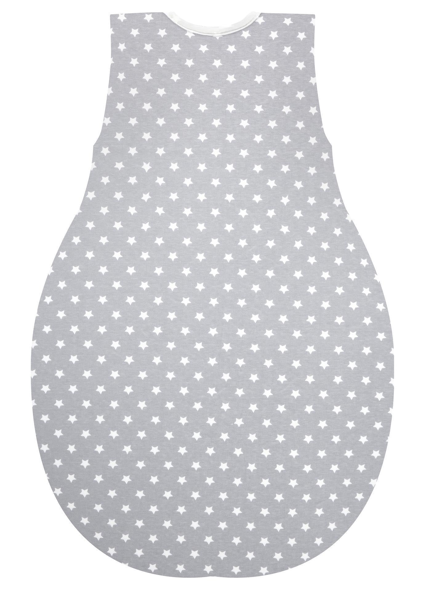 Kugelschlafsack Molton (Sommer) - Stars silber