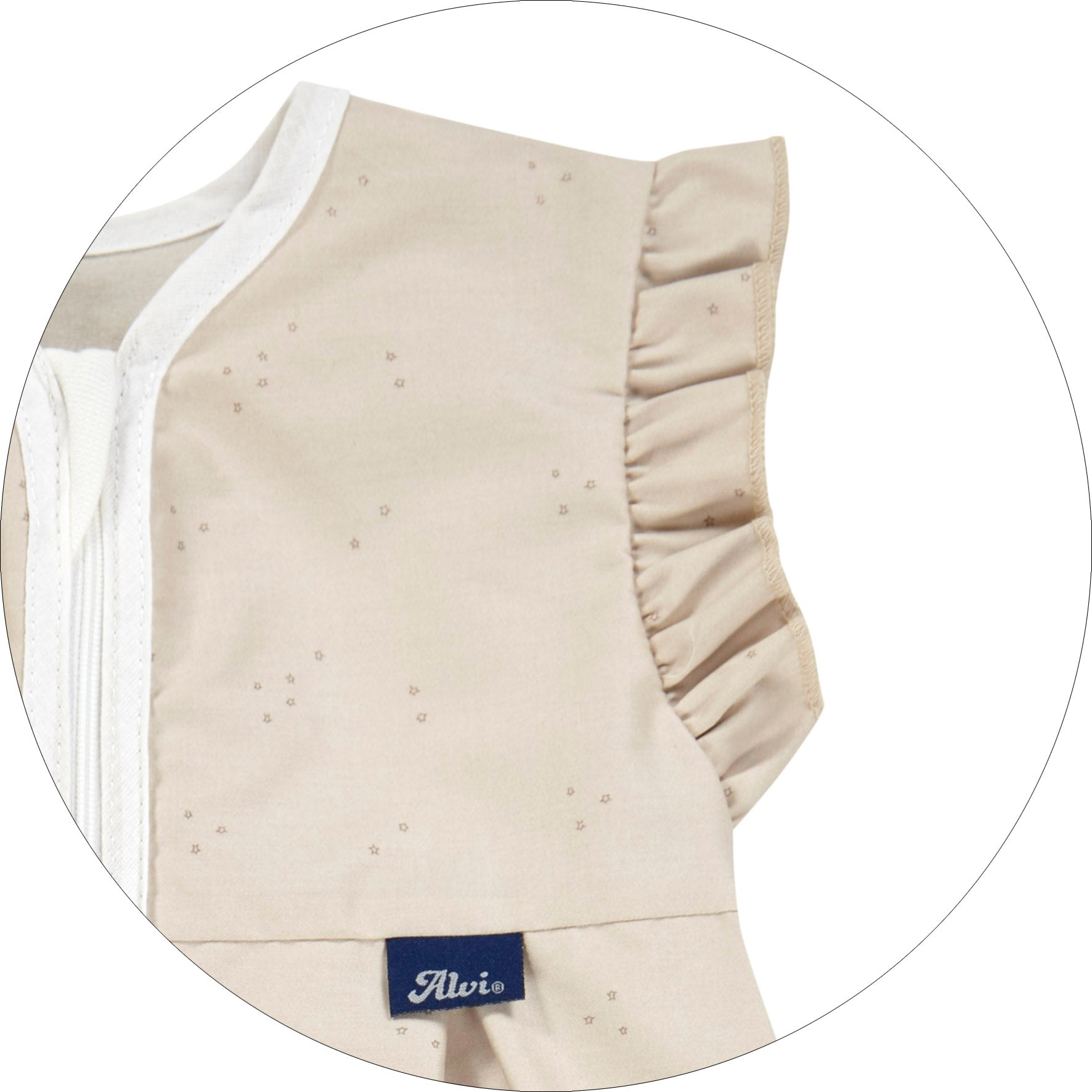 Kugelschlafsack Mäxchen Light (BIO Baumwolle) - Volant