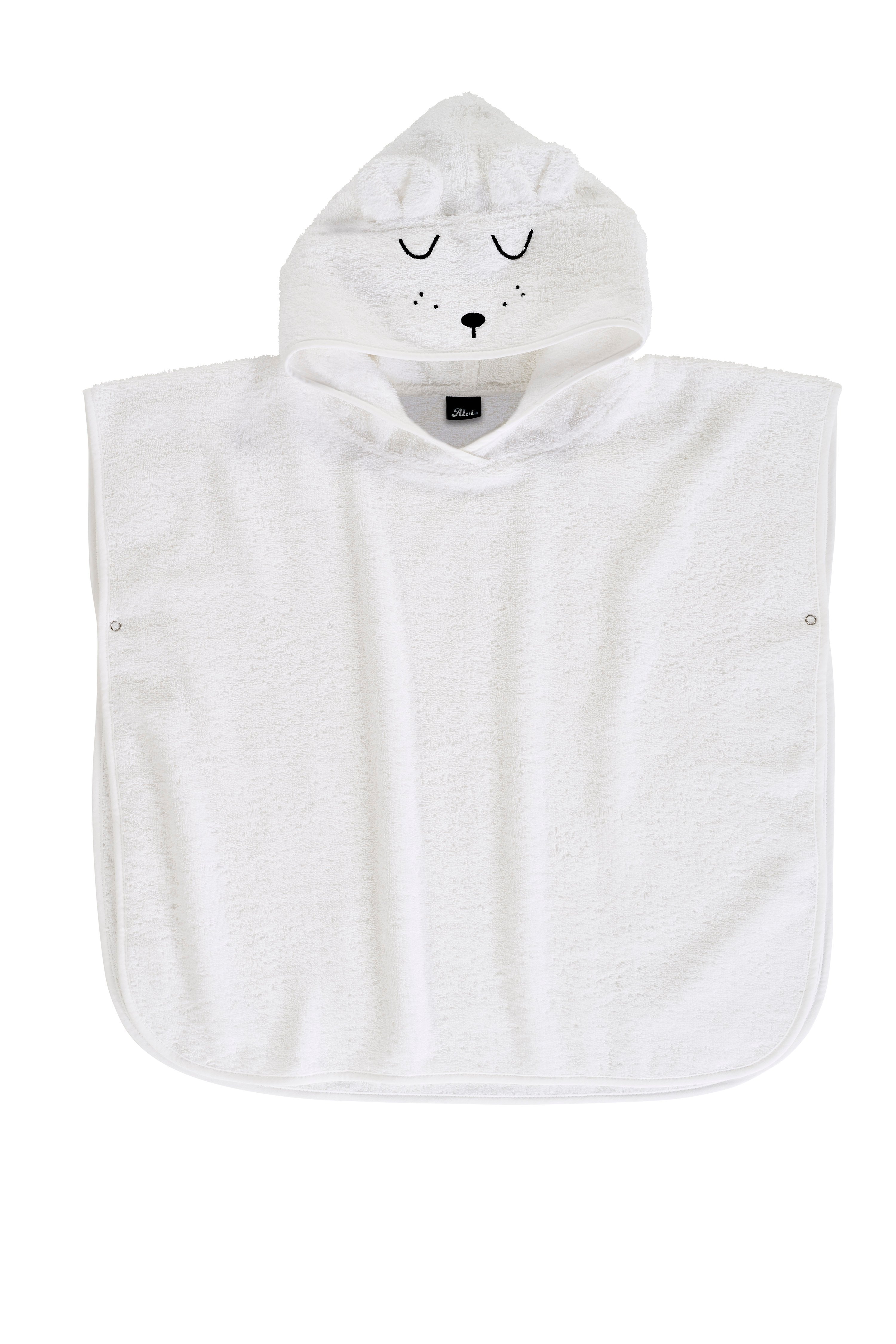 Bade-Poncho weiß