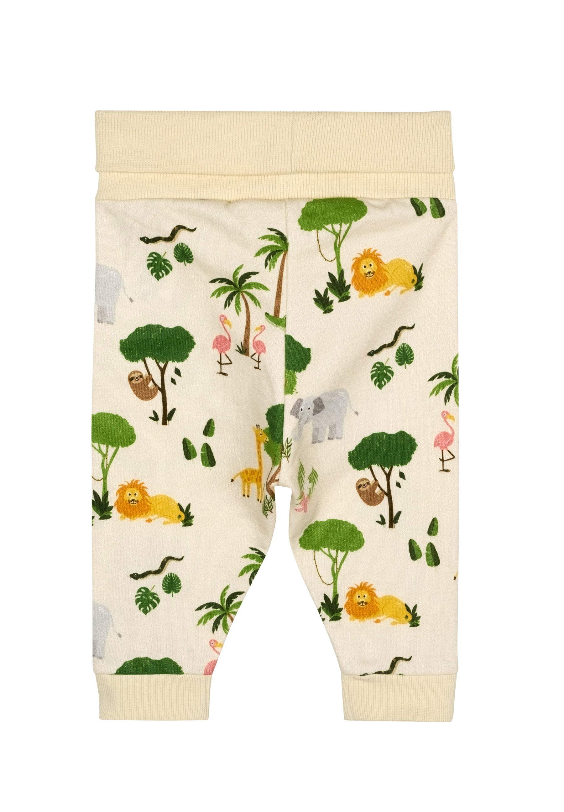 Jogginghose mit Rippbündchen - Antique White Jungle