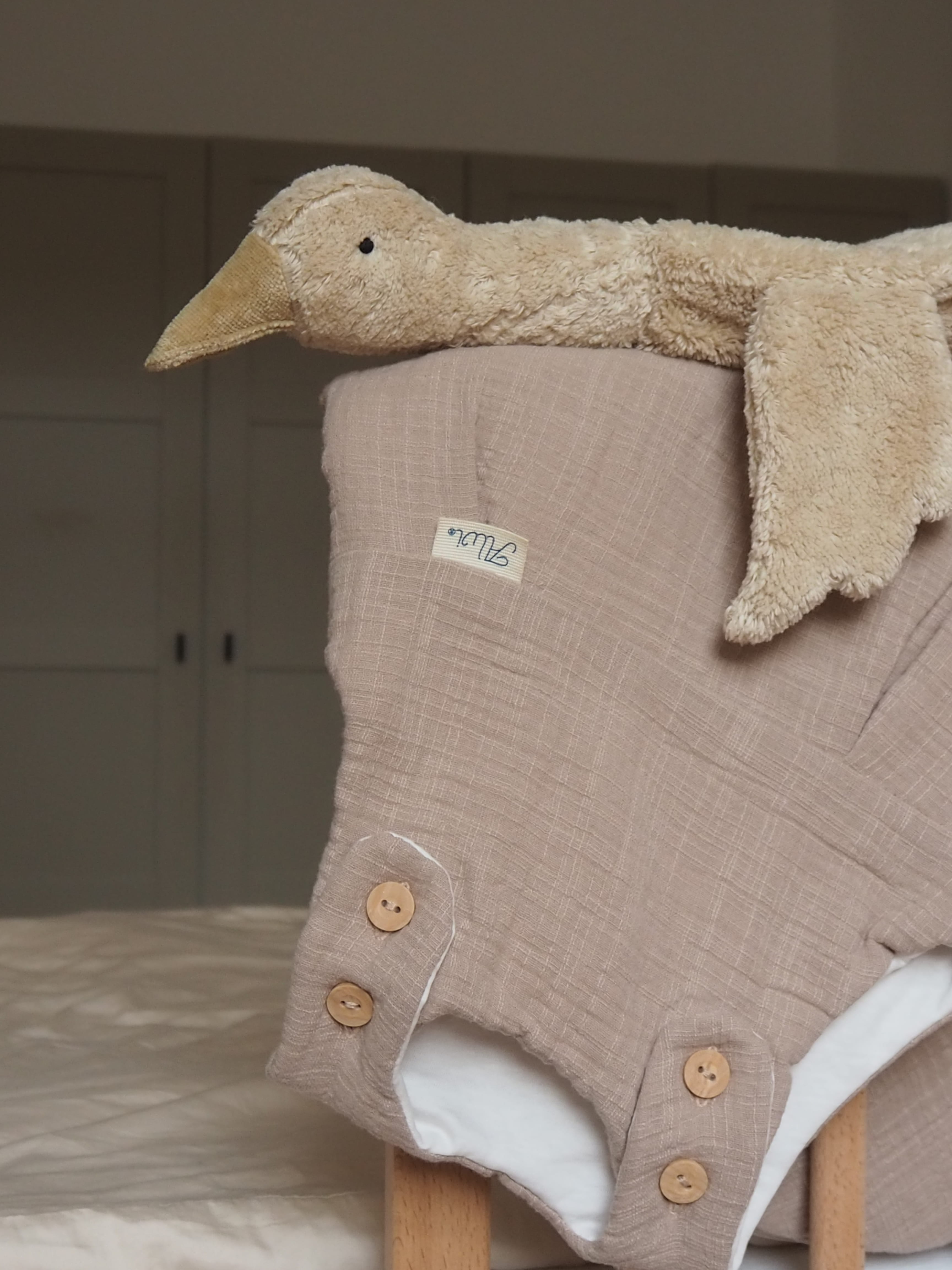 Baby-Mäxchen® Außensack Special Fabric - Slub Muslin beige