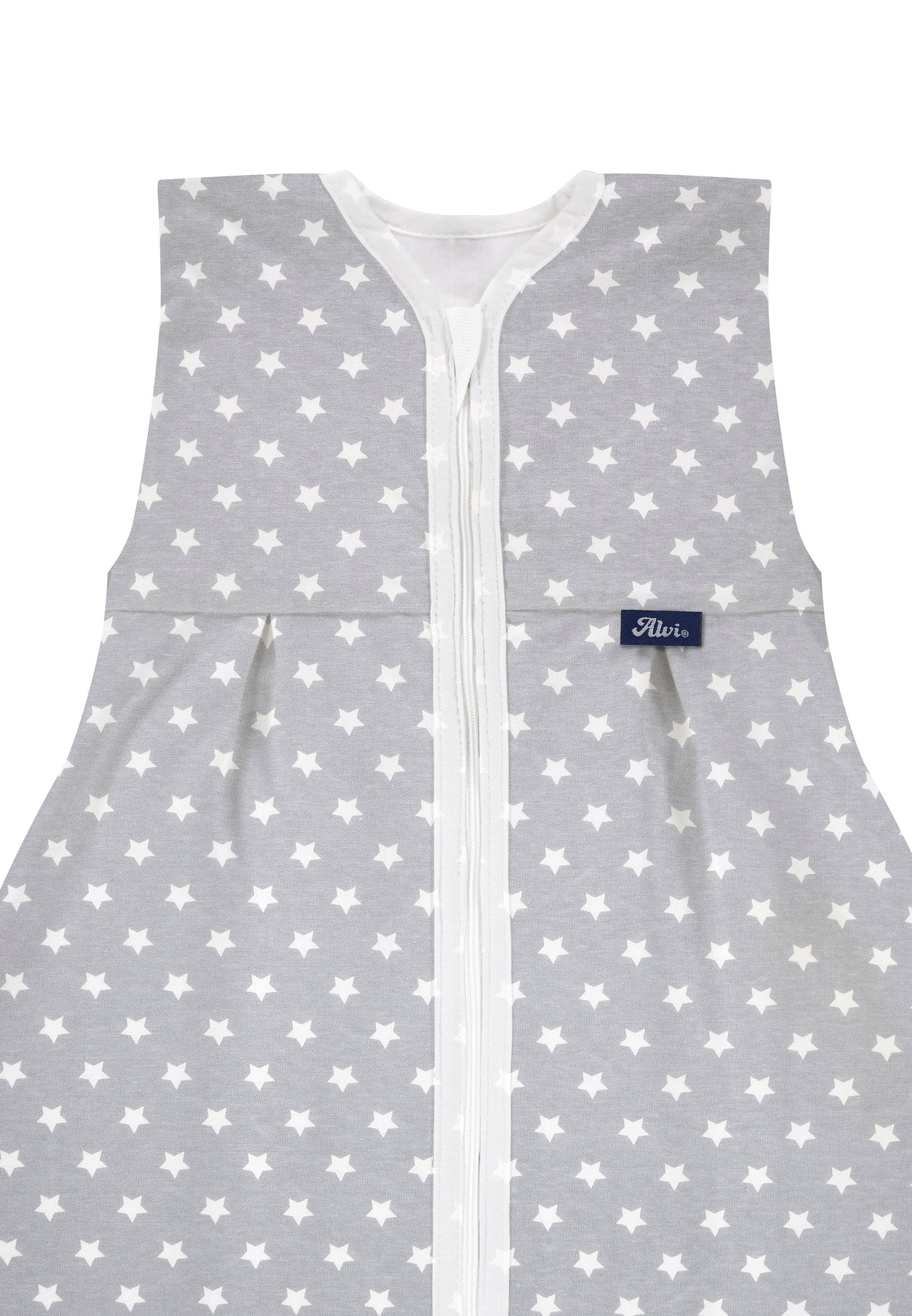 Kugelschlafsack Molton (Sommer) - Stars silber
