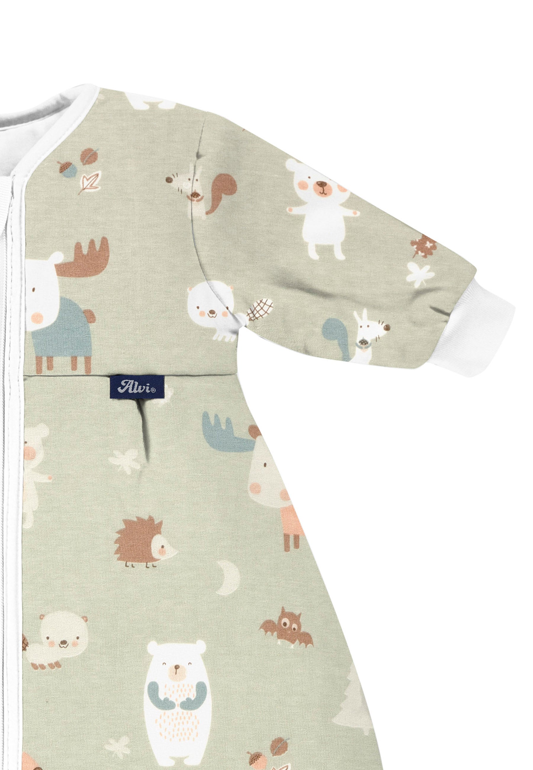 Kugelschlafsack Mäxchen-Thermo mit Arm - Baby Forest