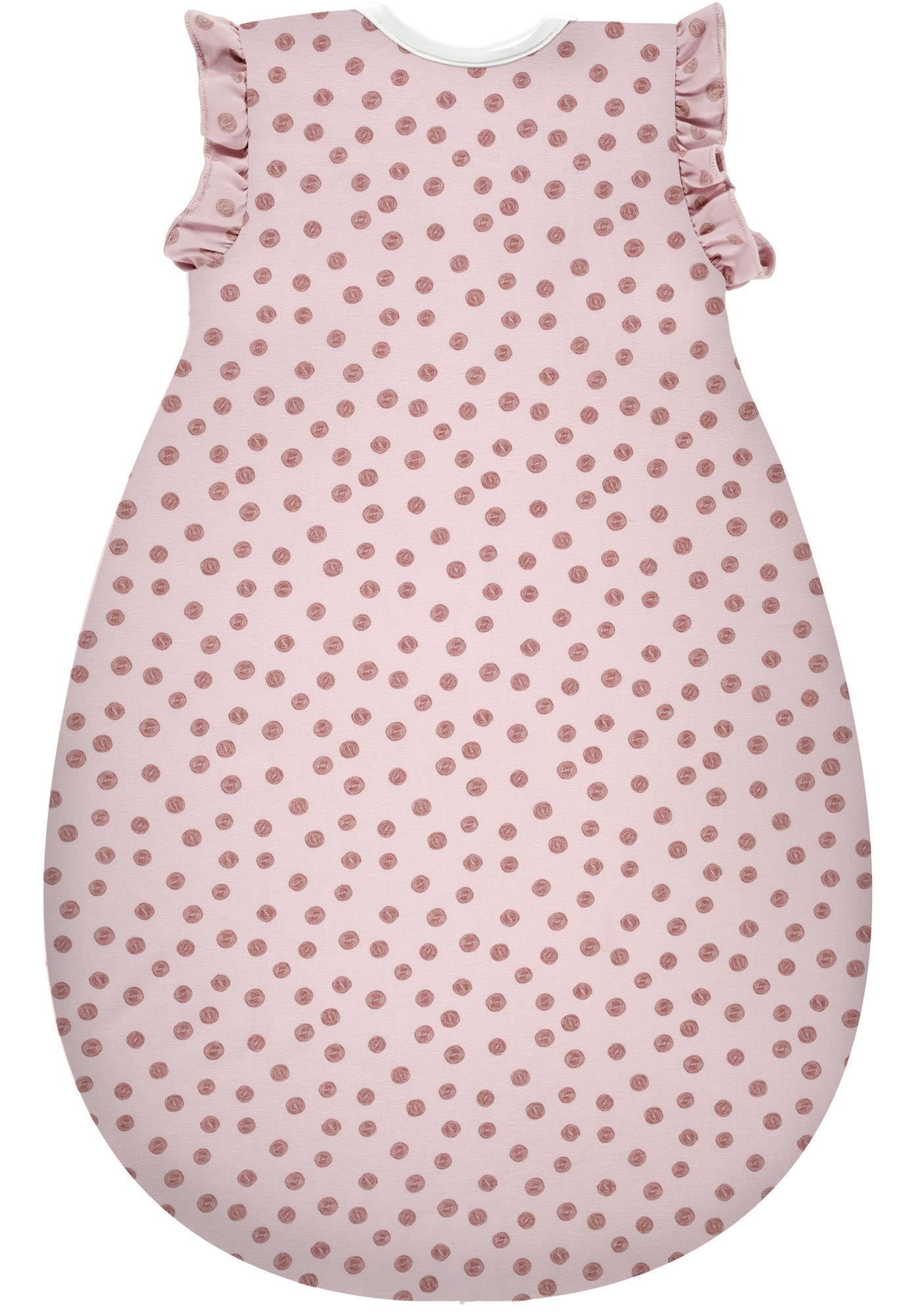 Kugelschlafsack Mäxchen Light (BIO Baumwolle) - Curly Dots Volant