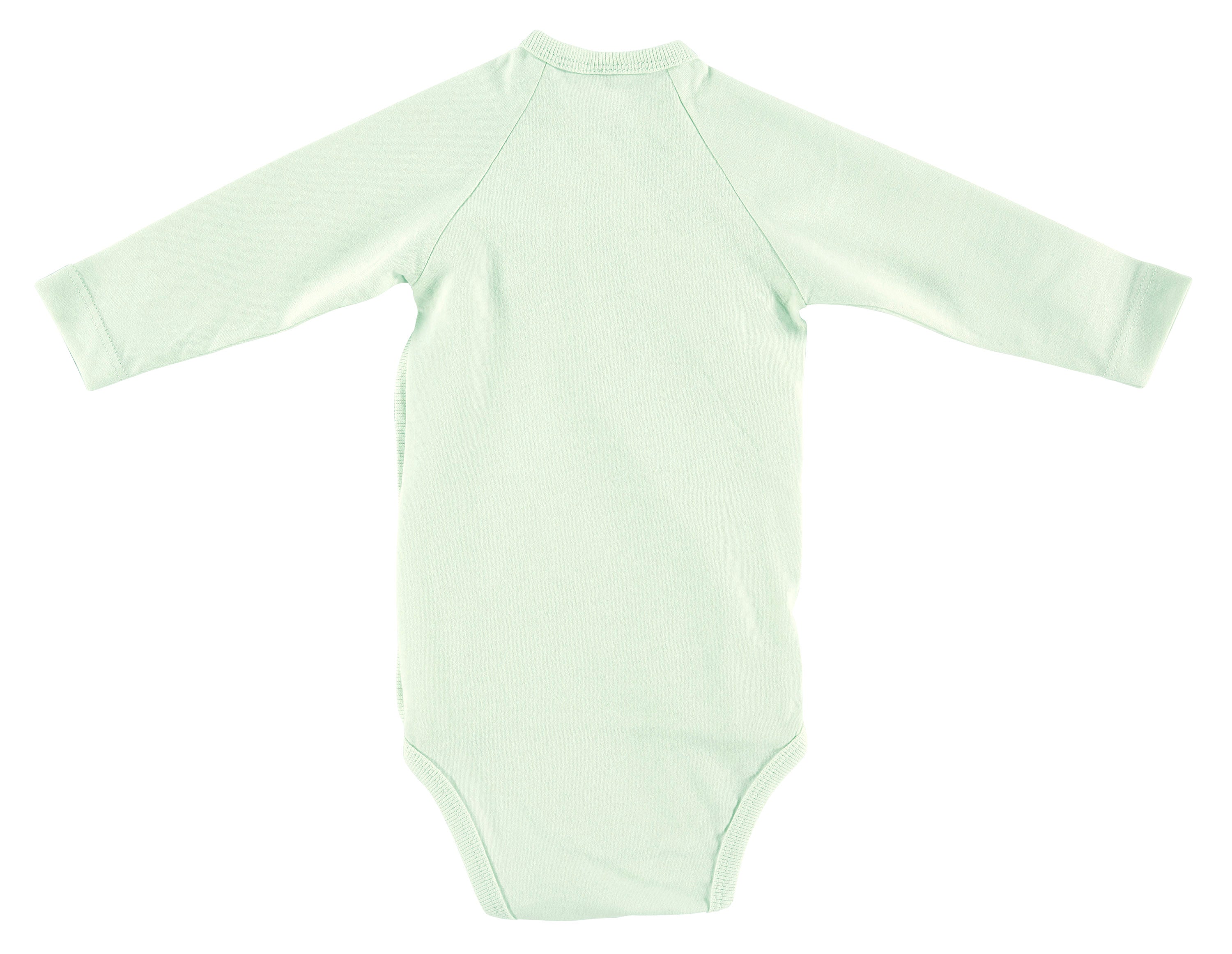 Body langarm 2-er Pack (BIO-Baumwolle) - Mint/Weiß