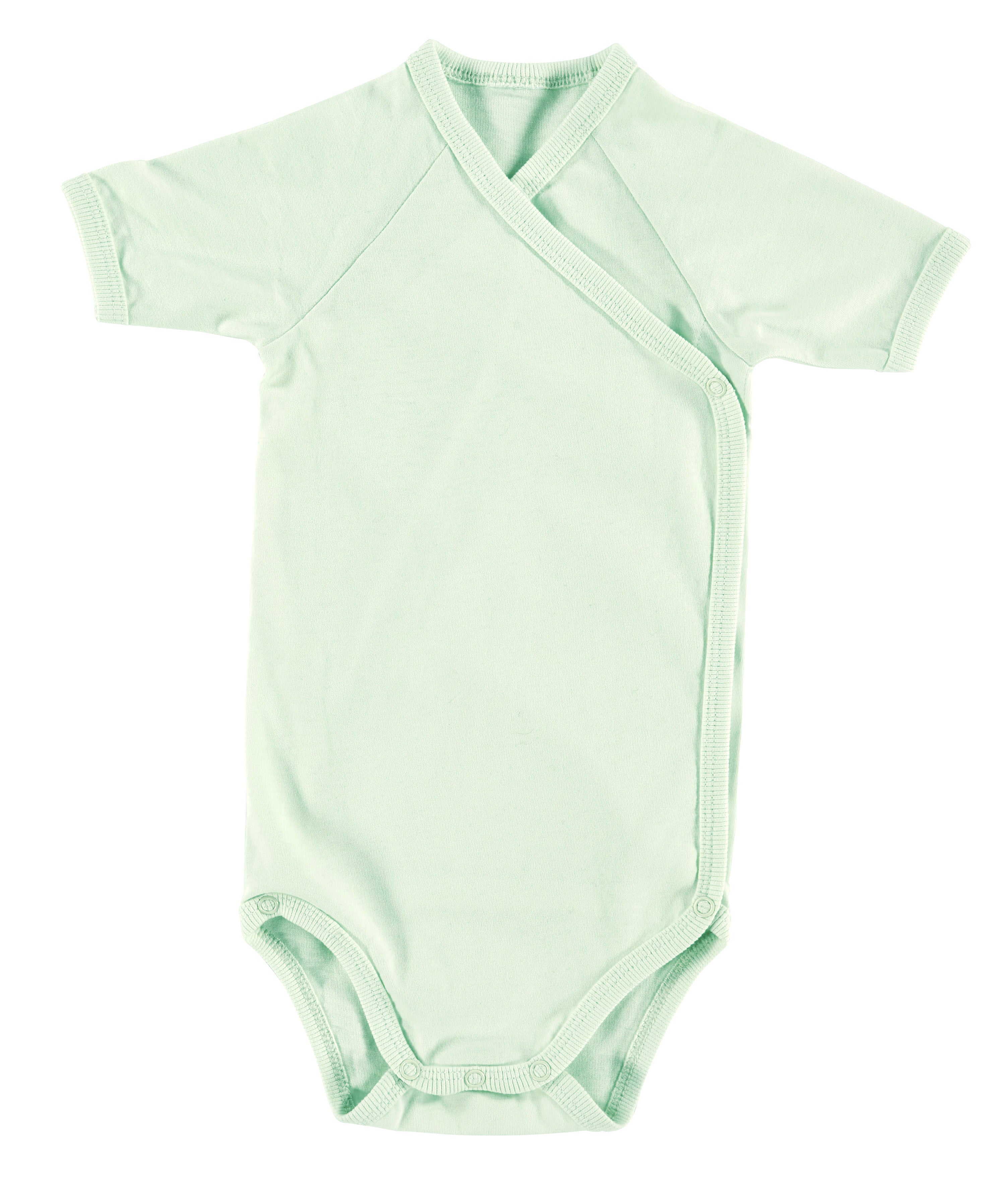 Body kurzarm 2-er Pack (BIO-Baumwolle) - Mint/Weiß