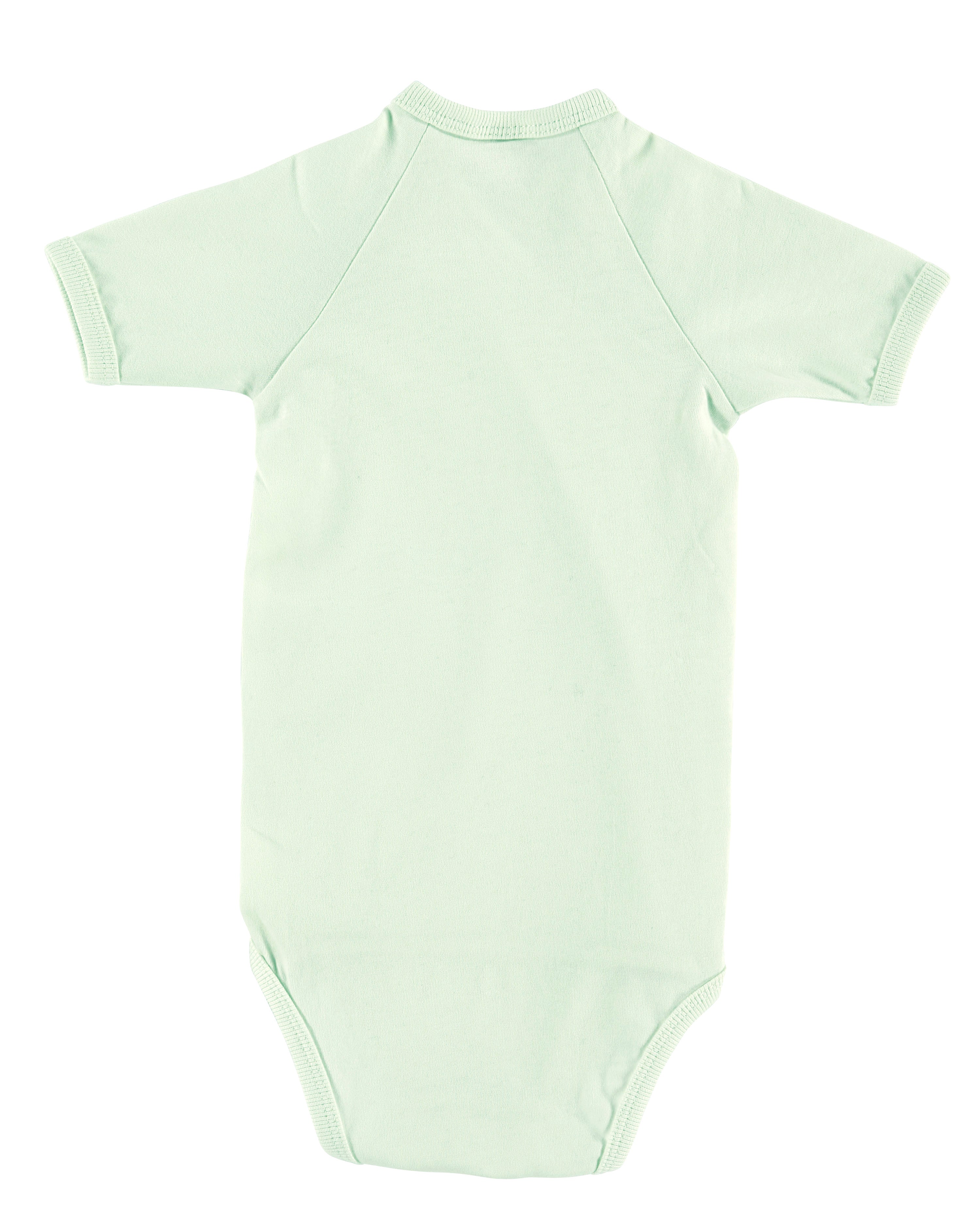 Body kurzarm 2-er Pack (BIO-Baumwolle) - Mint/Weiß