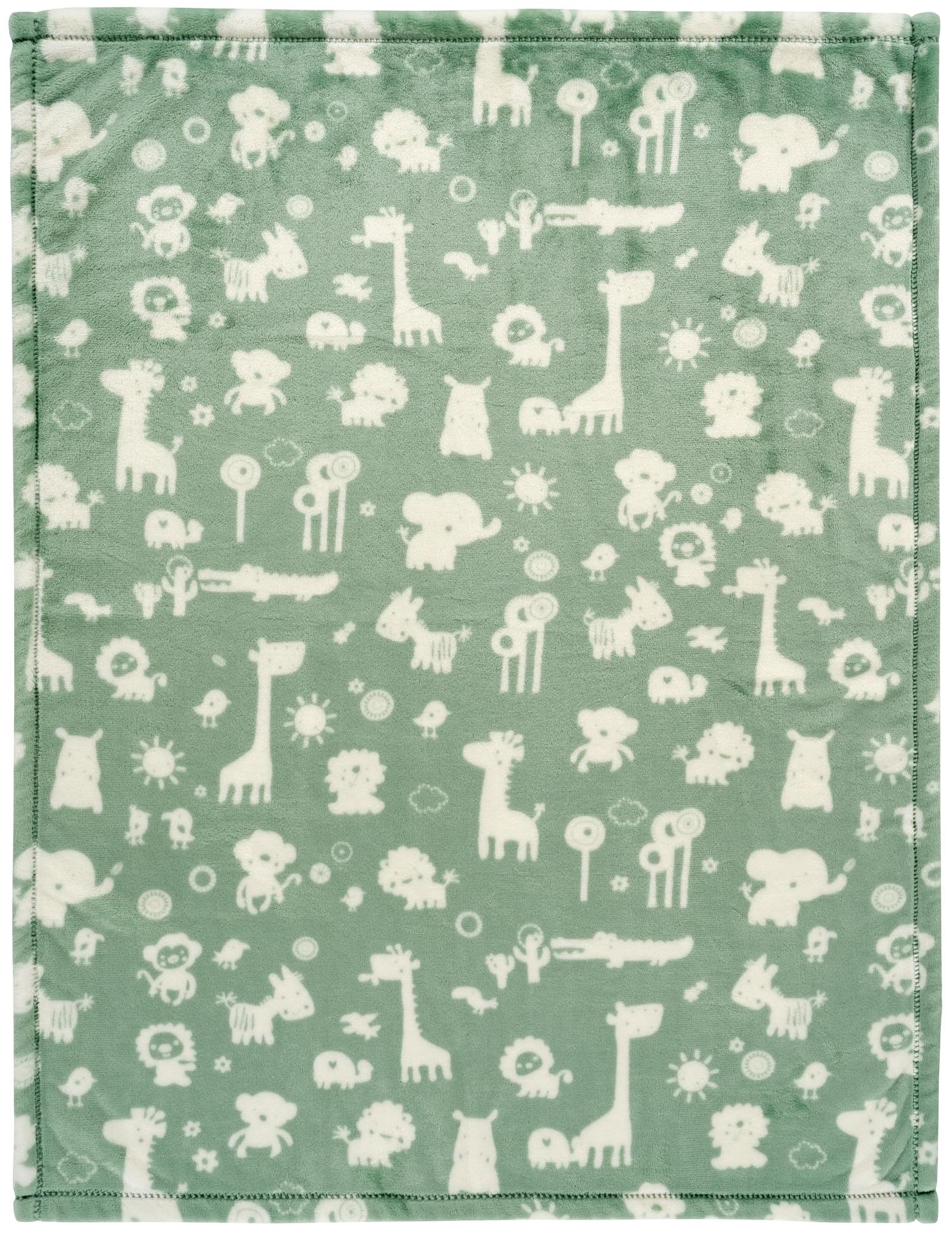 Mikrofaserdecke (UV50+) - Granite Animals