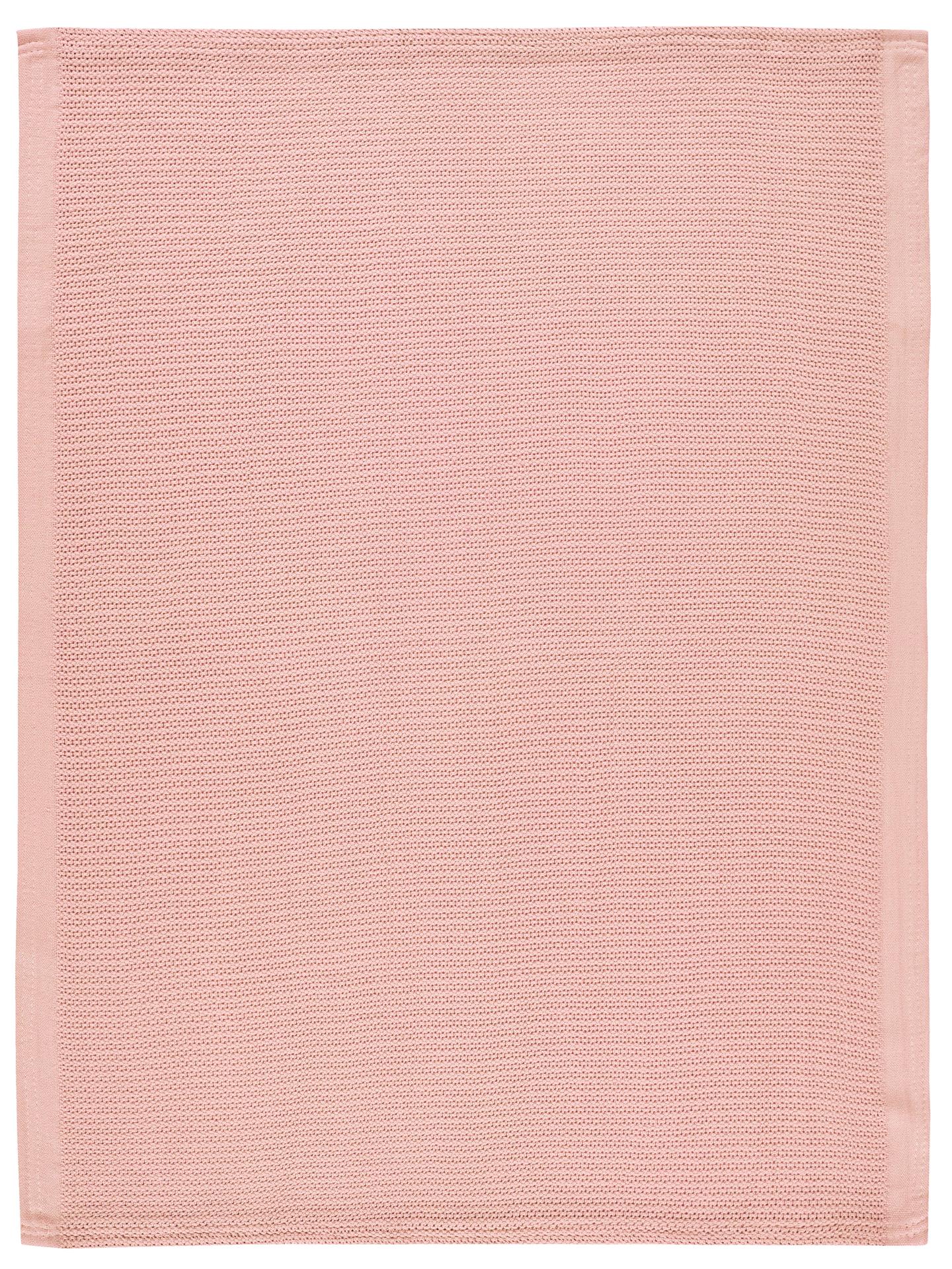 Strickdecken (BIO-Baumwolle)  - Piqué rosé