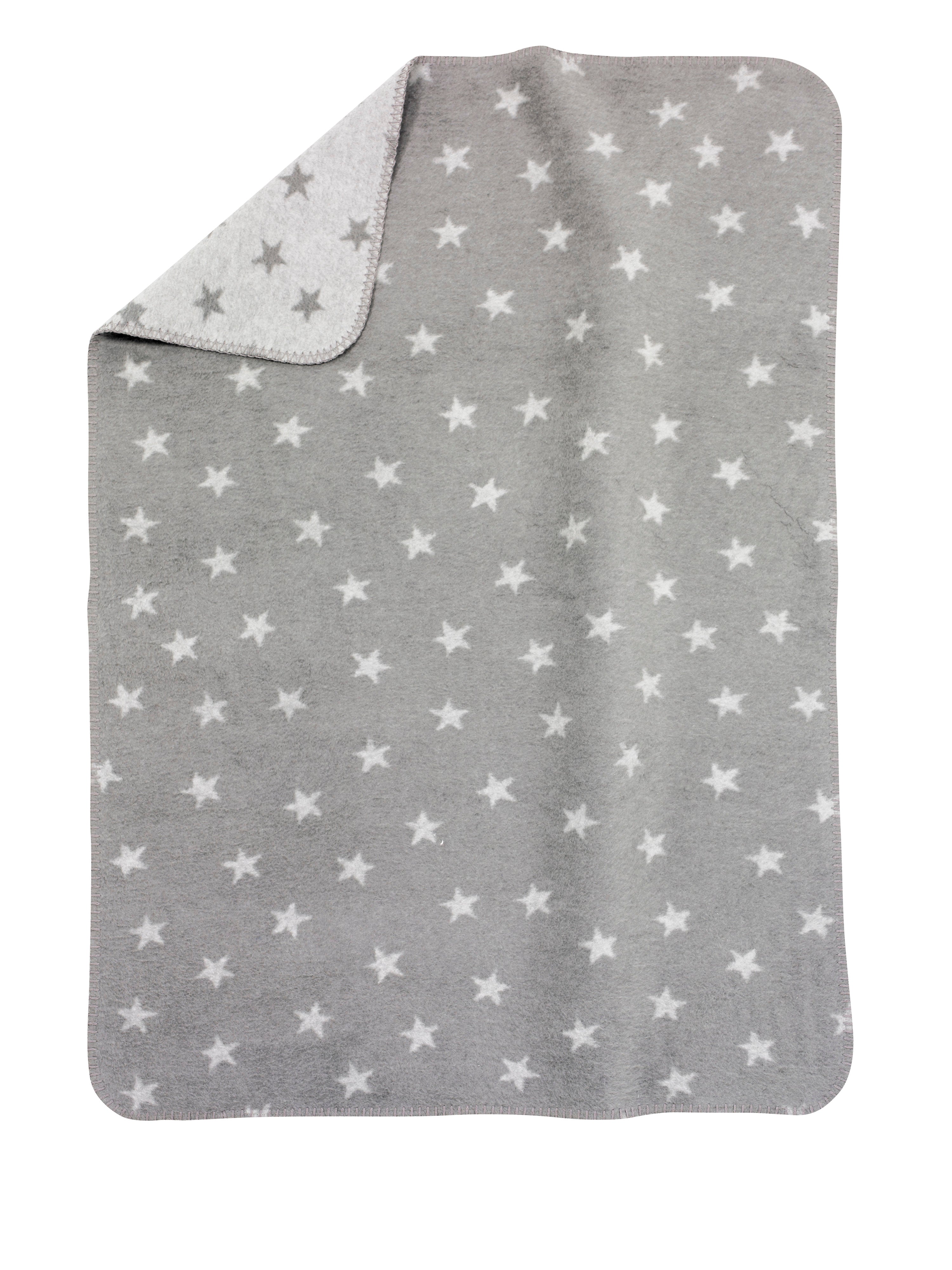 Baumwolldecke UV50+ - Stars silber