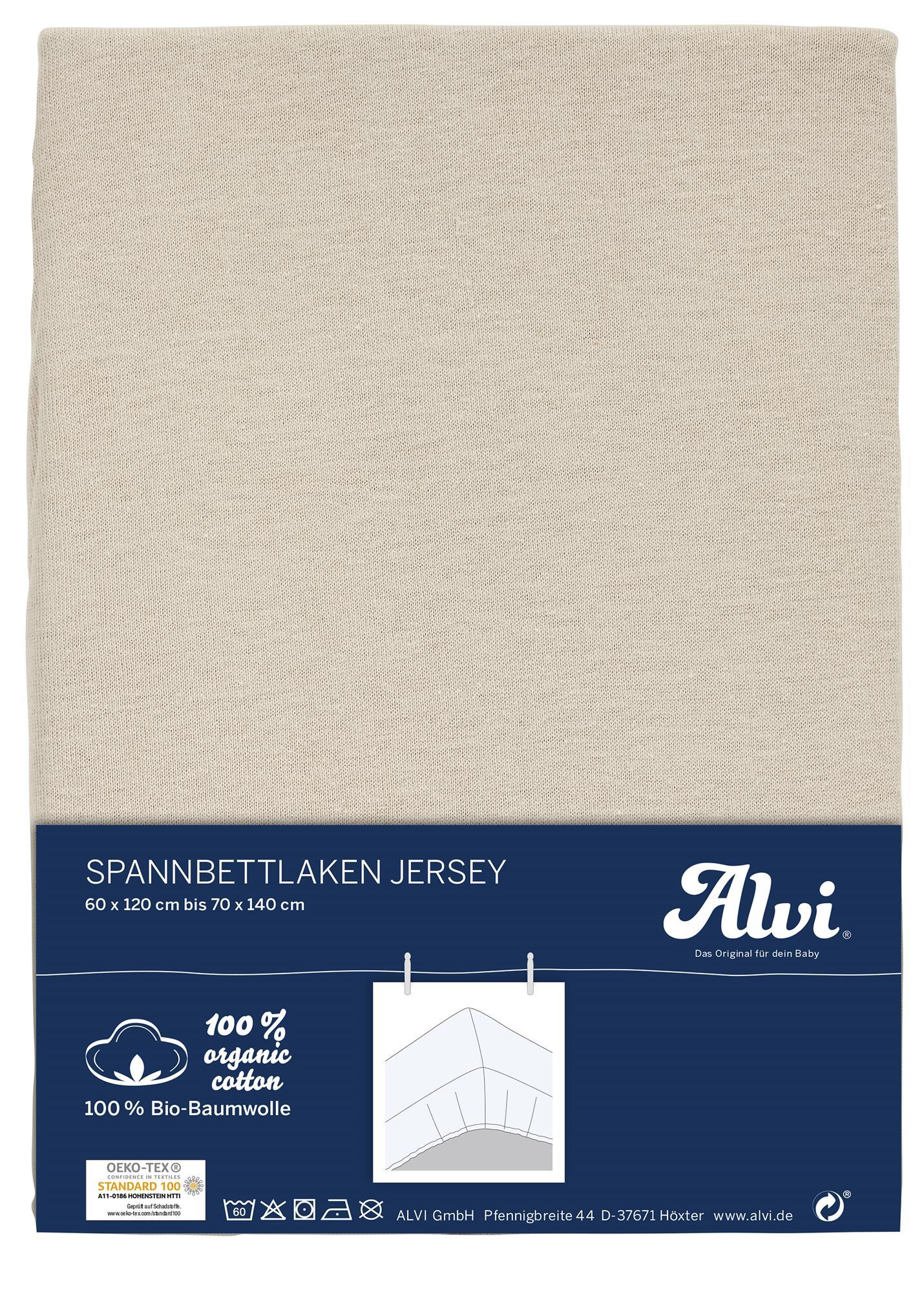 Spannbettlaken (BIO-Baumwolle) - Taupe