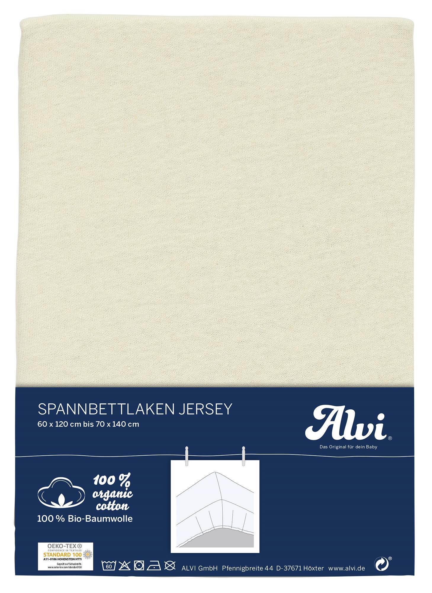 Spannbettlaken (BIO-Baumwolle) - Natur