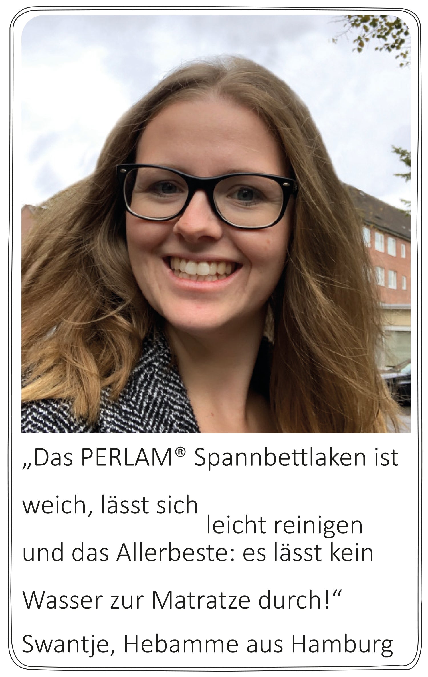 Spannlaken PERLAM® (BIO-Baumwolle) - Weiß