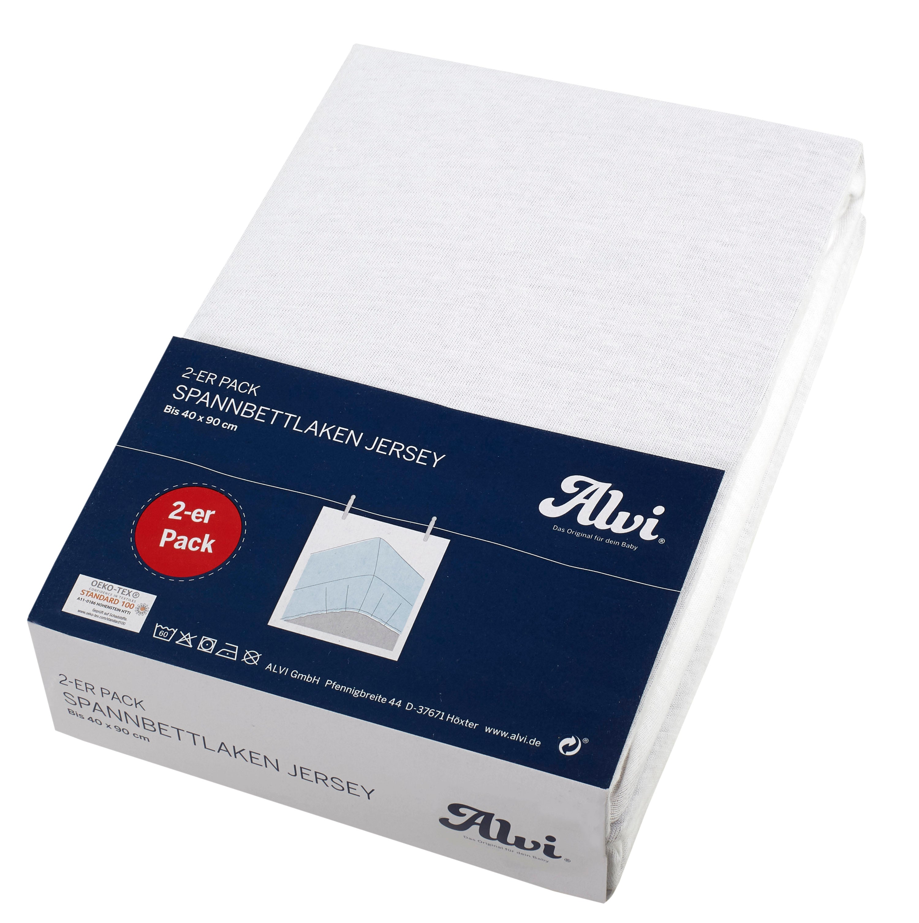 Spannlaken (2-er Pack) - Weiß