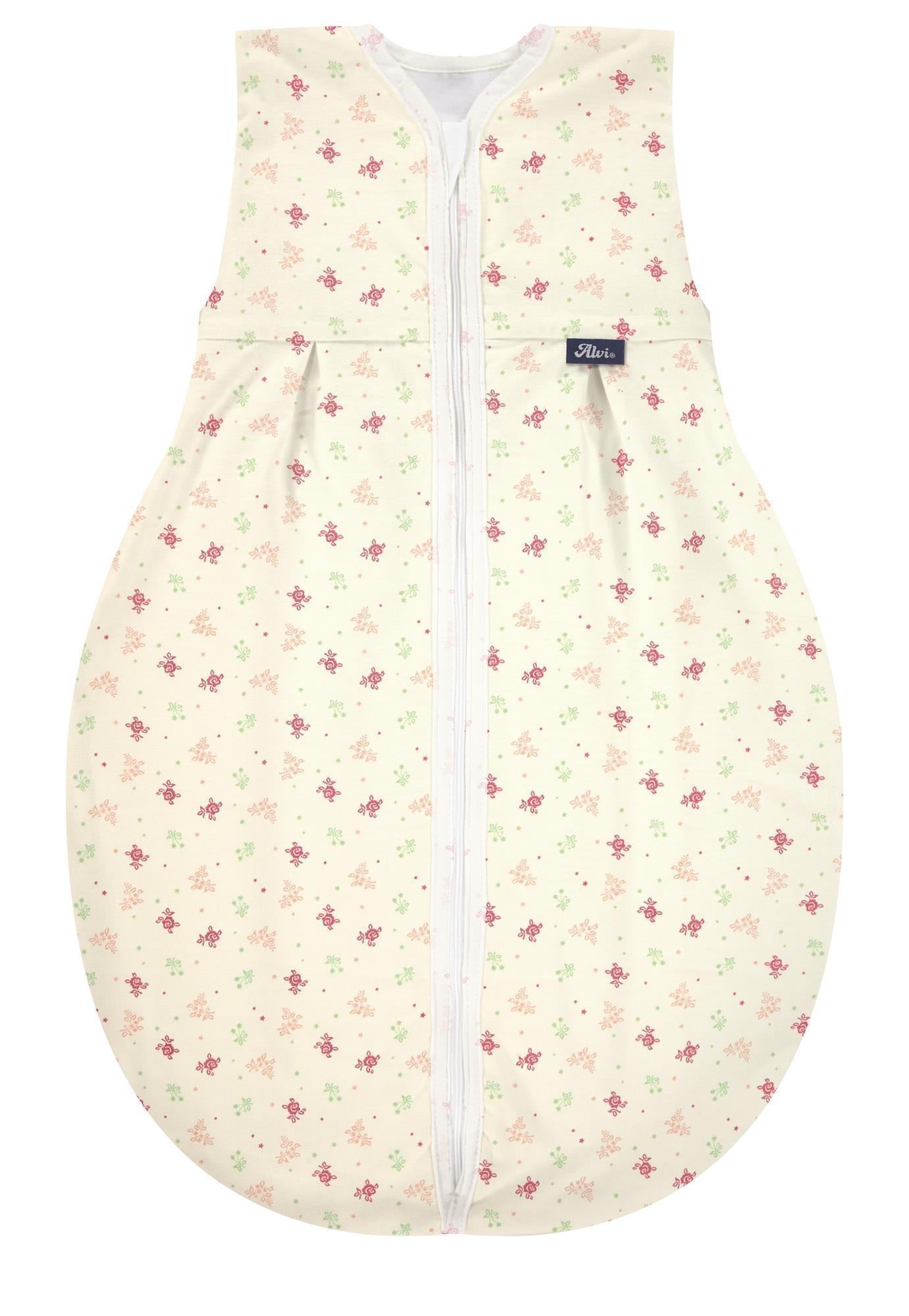 Kugelschlafsack Molton Sommer (BIO-Baumwolle) - Rose Garden