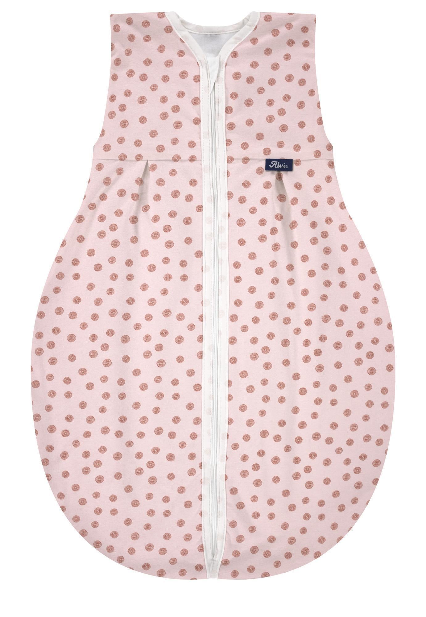 Kugelschlafsack Molton Sommer (BIO-Baumwolle) - Curly Dots