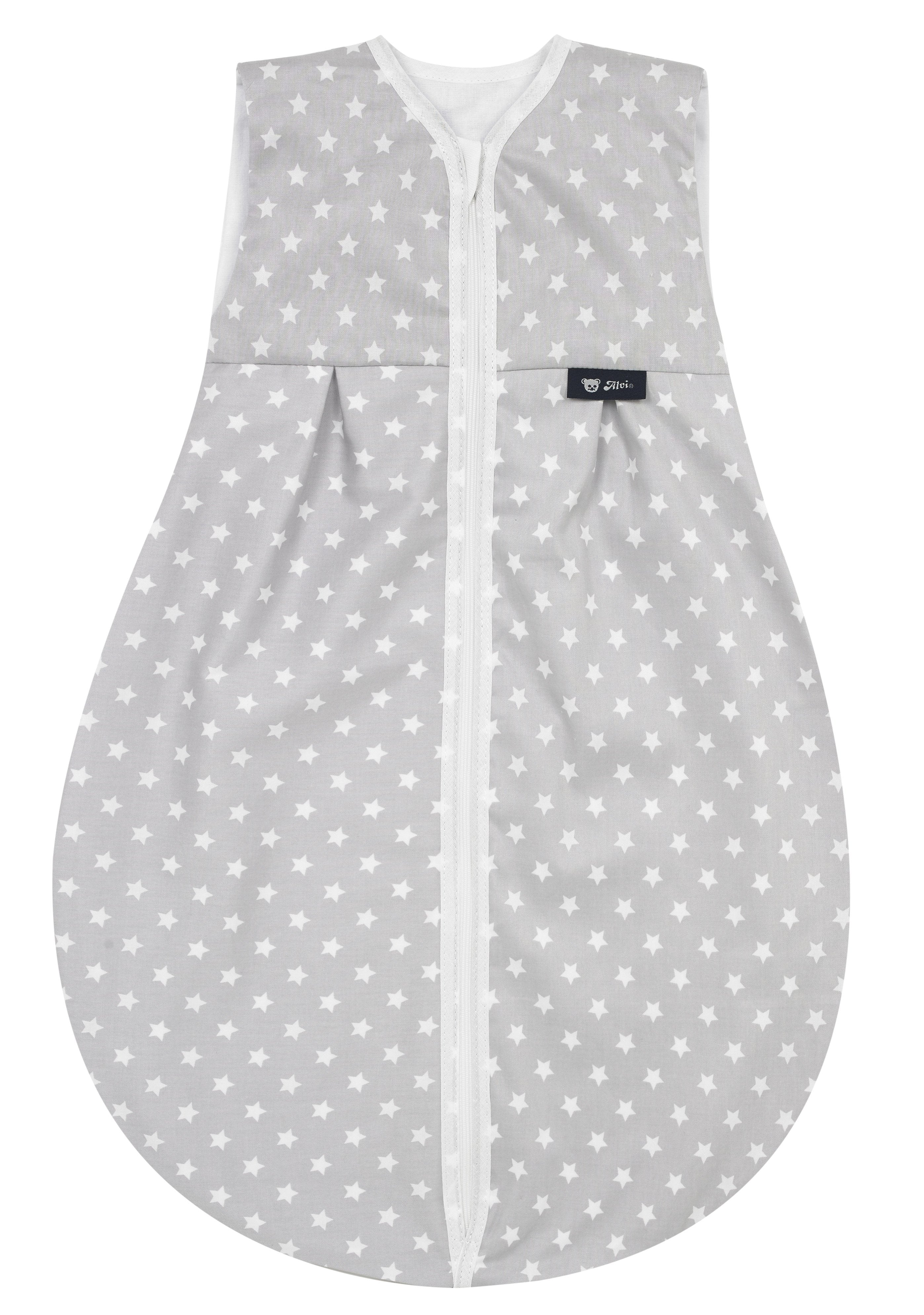 Kugelschlafsack Molton (Sommer) - Stars silber