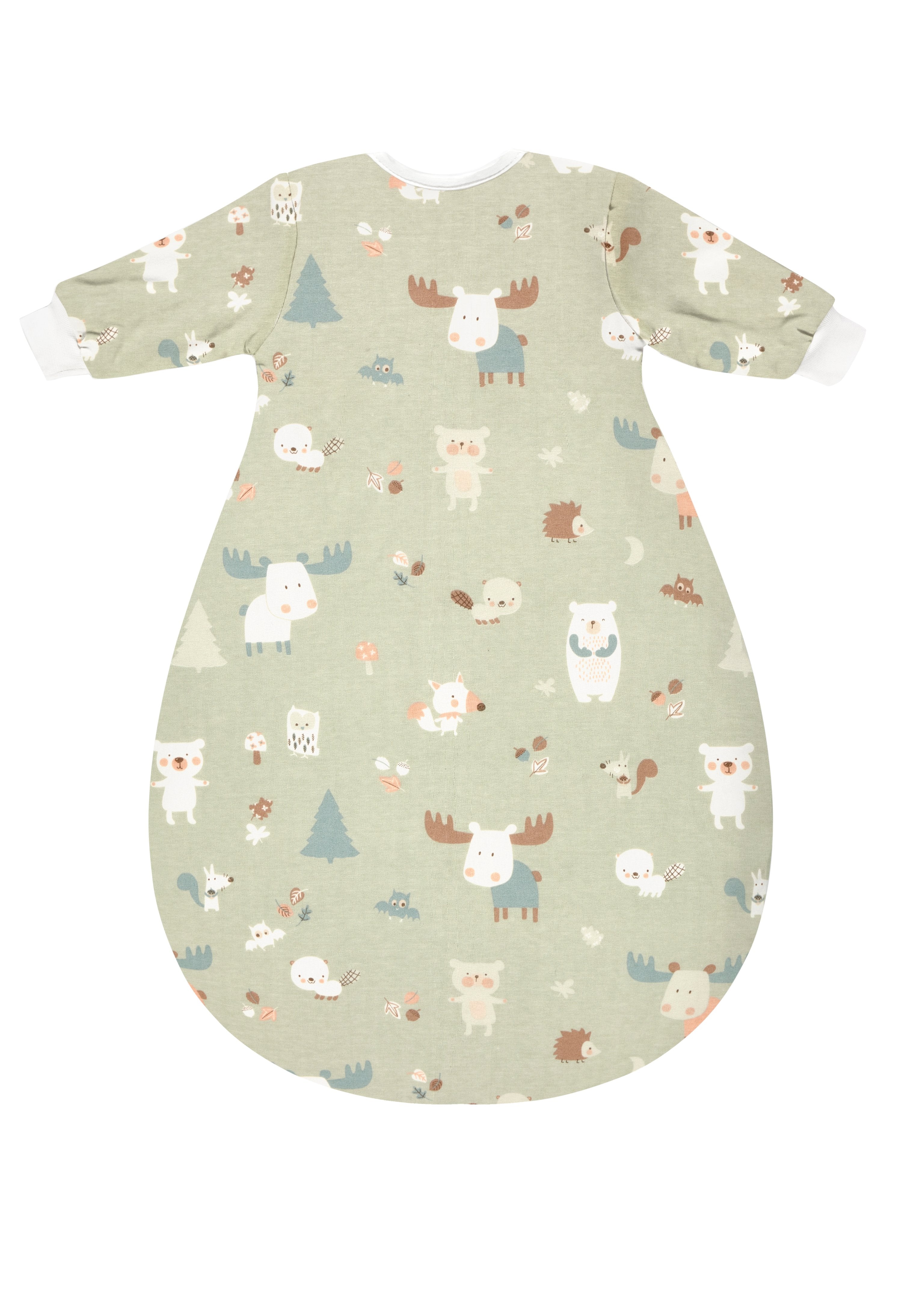 Kugelschlafsack Mäxchen-Thermo mit Arm - Baby Forest