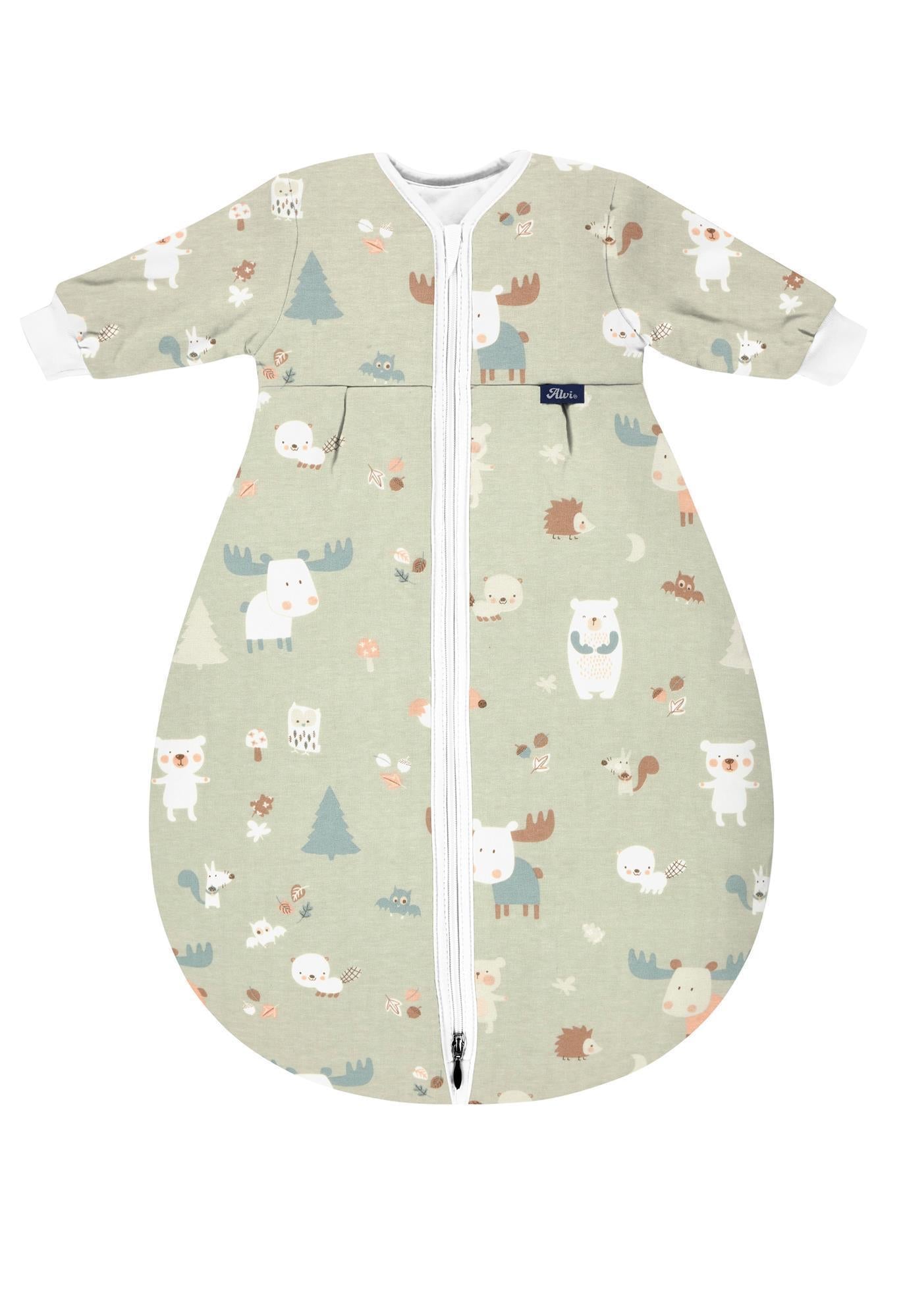 Kugelschlafsack Mäxchen-Thermo mit Arm - Baby Forest