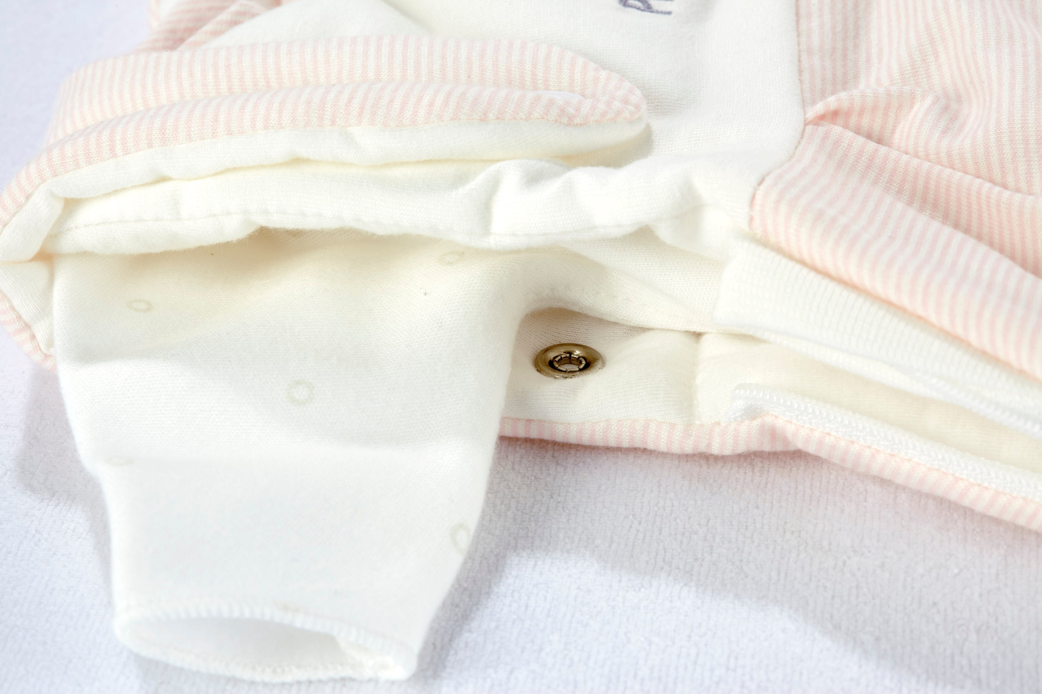 Frühchenschlafsack komplett 2 teilig (Jersey) - rose Stripe