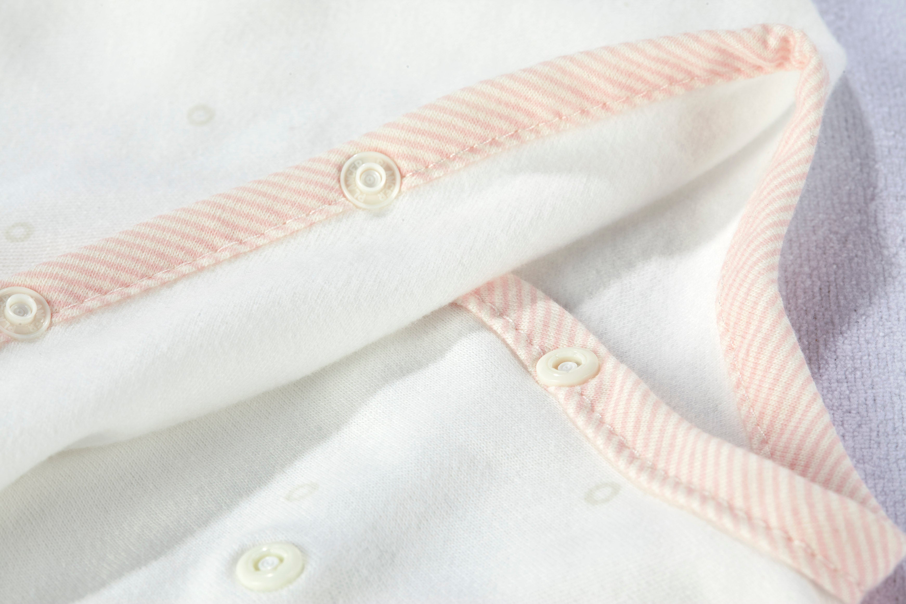 Frühchenschlafsack Innensack (Jersey) - rose Stripe