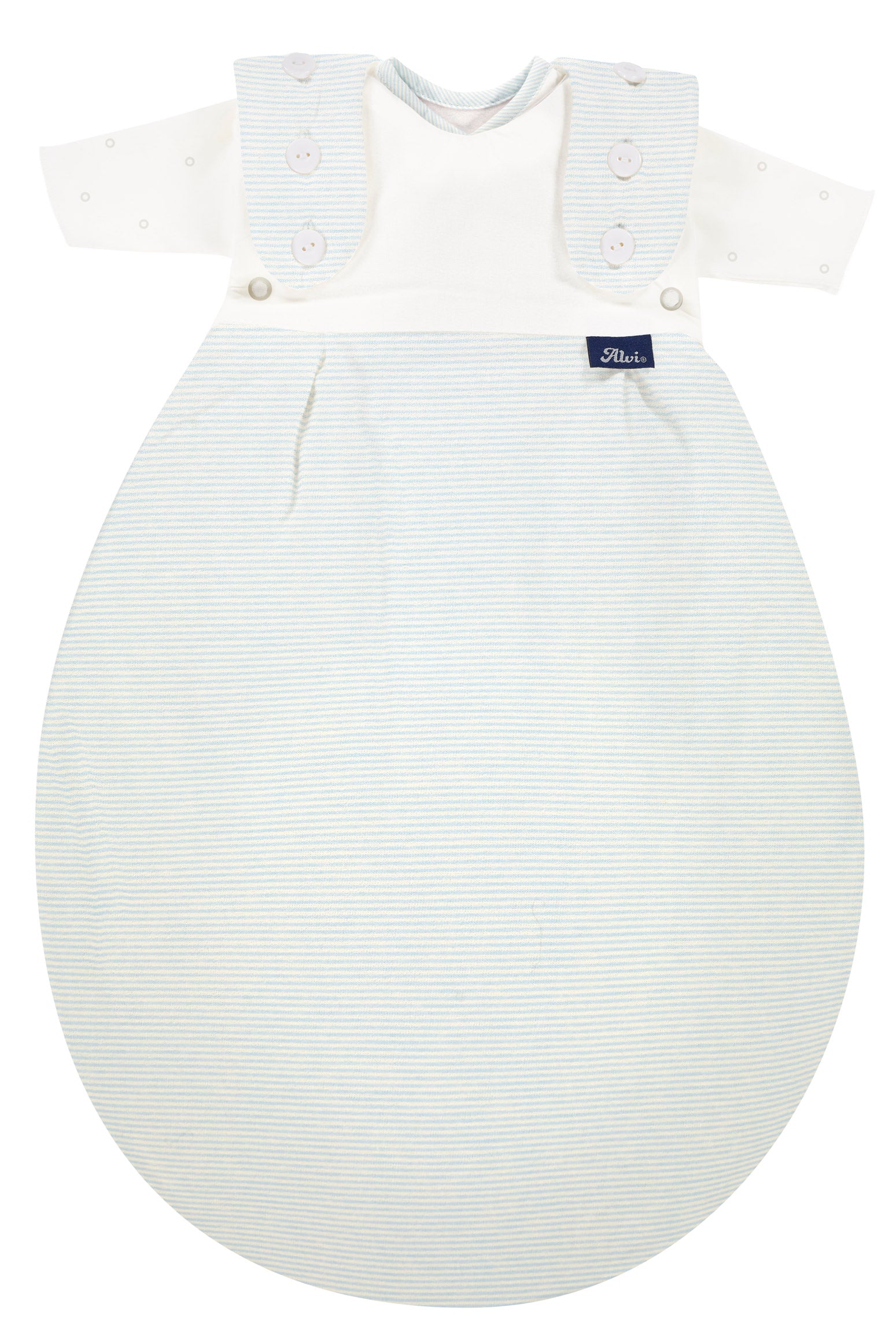 Frühchenschlafsack komplett 2 teilig (Jersey) - bleu Stripe