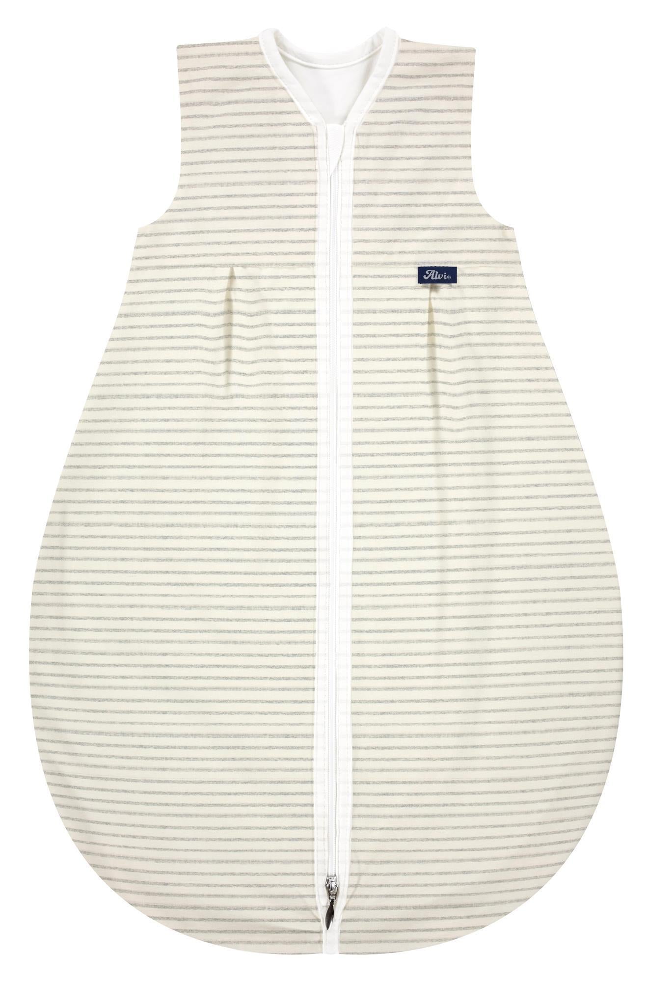 Kugelschlafsack Mäxchen Light (BIO Baumwolle) - Ringlets gray