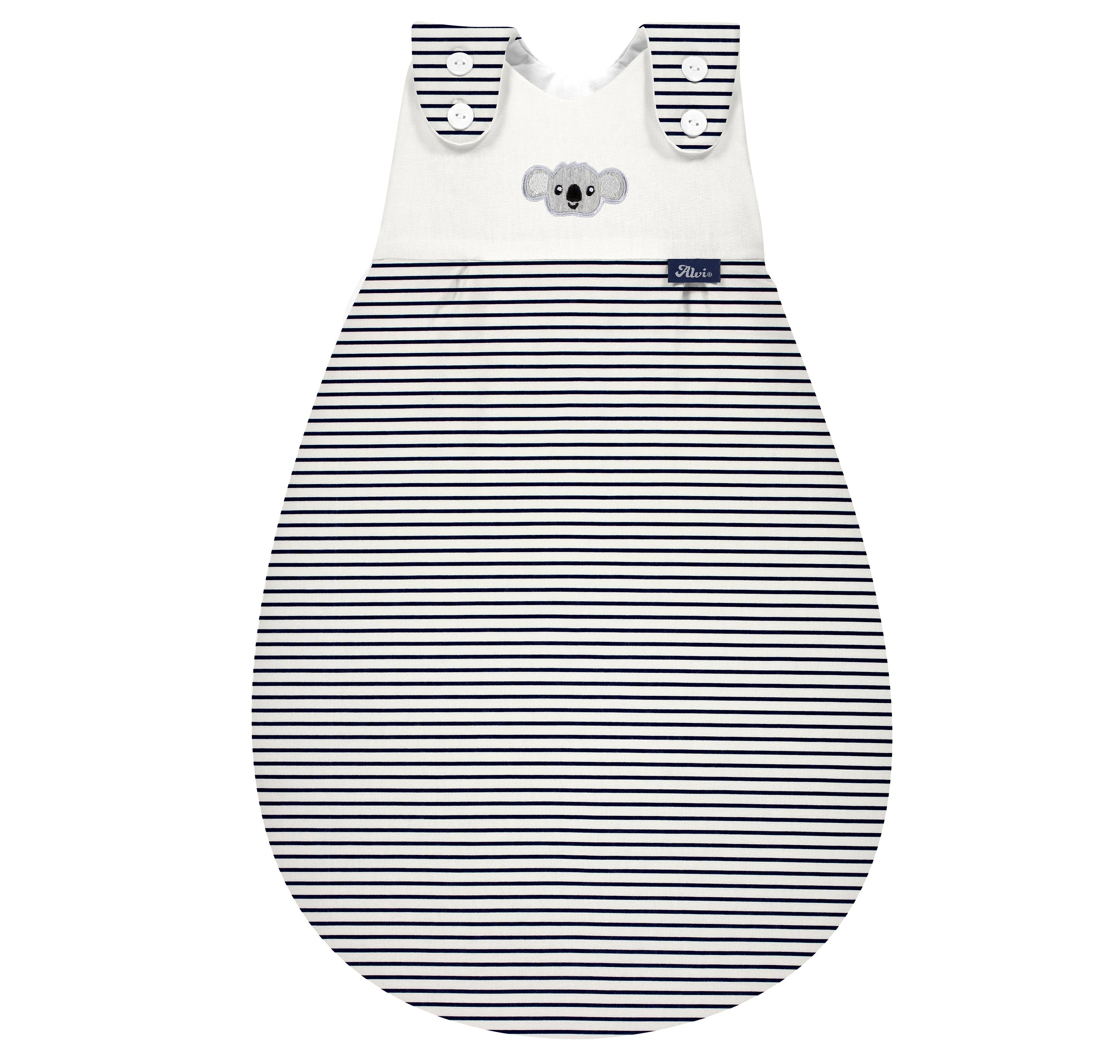 Baby-Mäxchen®  Außensack (BIO Baumwolle) - Ringlets Koala navy