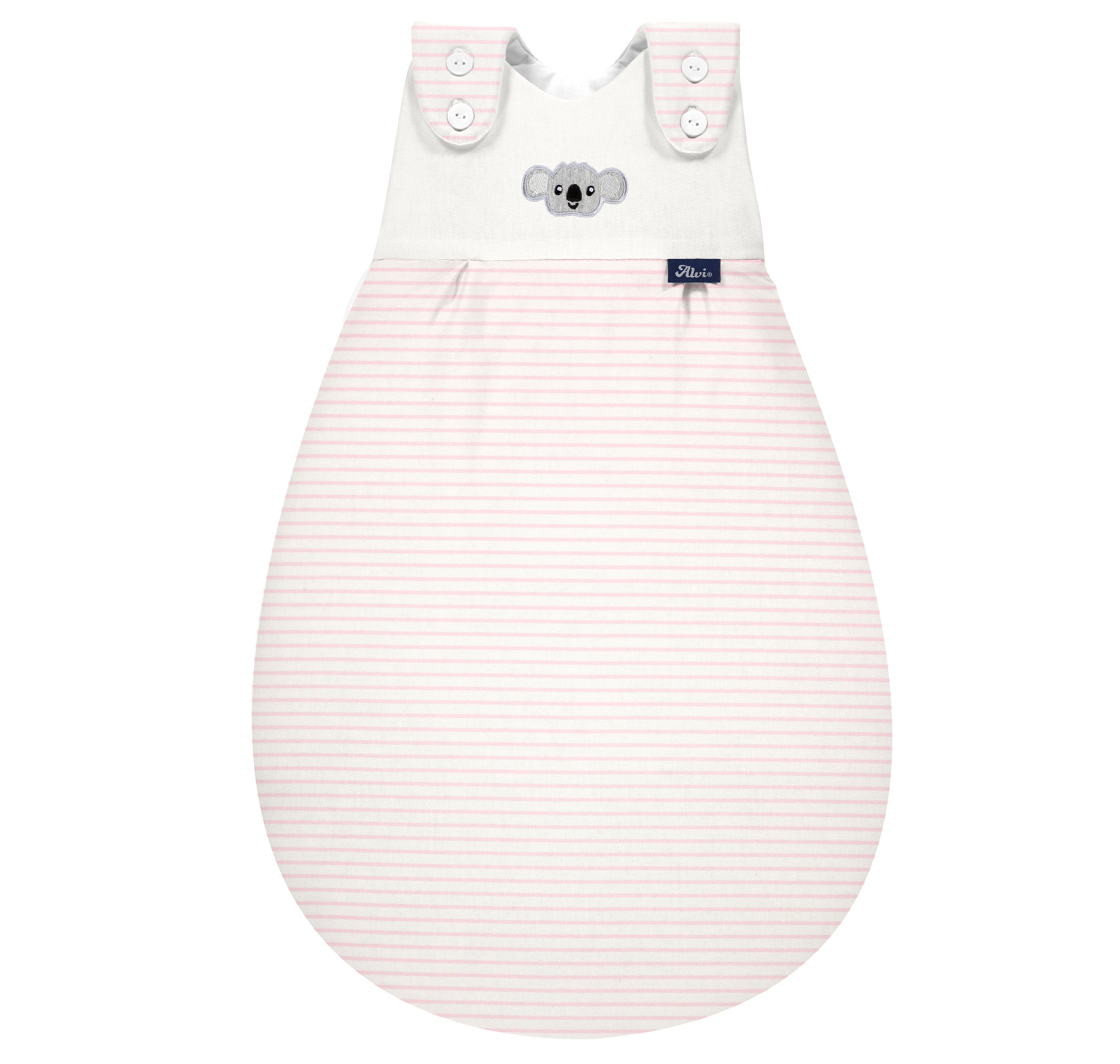 Baby-Mäxchen®  Außensack (BIO Baumwolle) - Ringlets Koala rosé