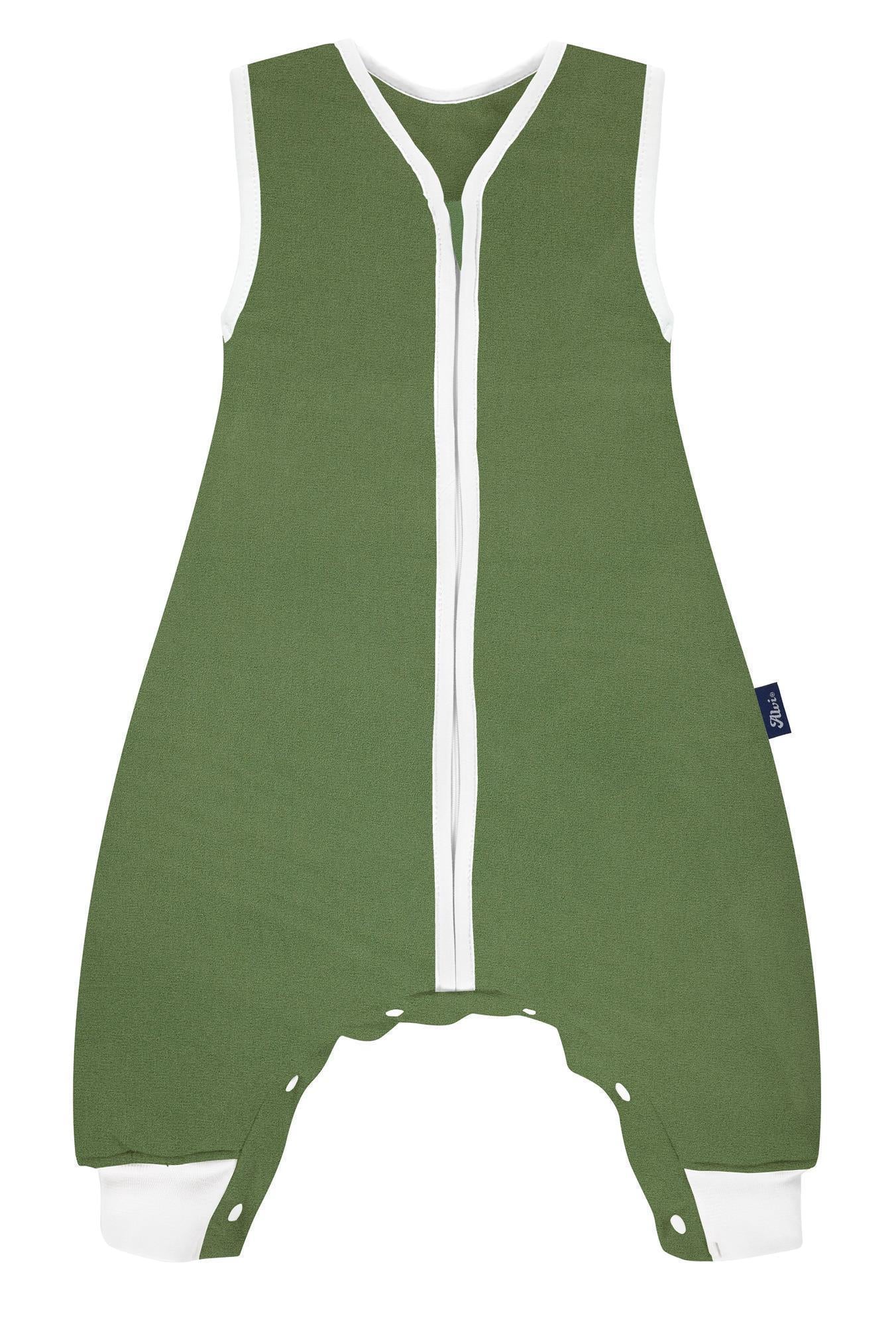 Schlafsack mit Beinen Special Fabric (BIO Baumwolle) - Felpa Nap green