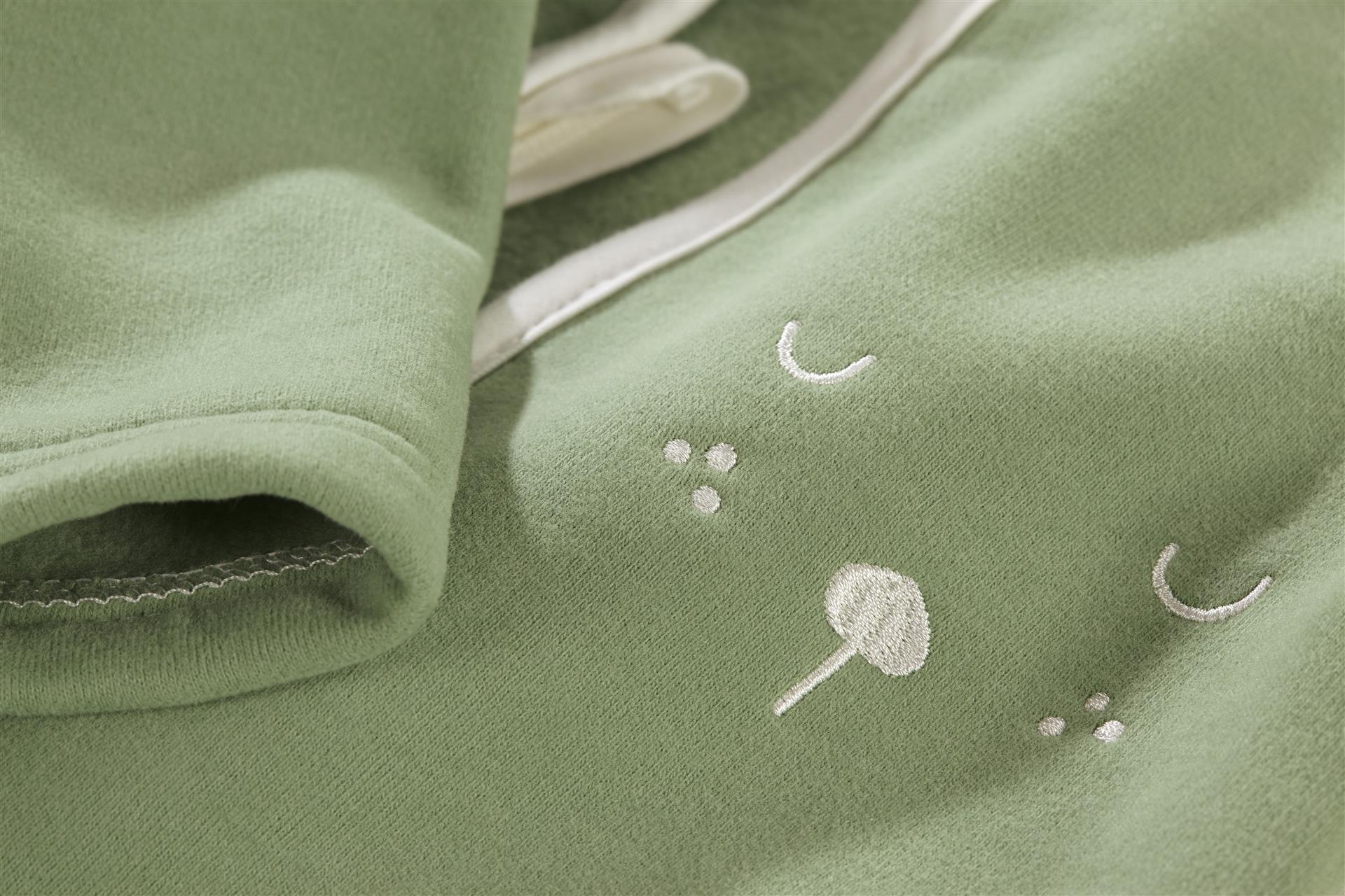 Schlafsack mit Armen Special Fabric (BIO Baumwolle) - Felpa Nap green