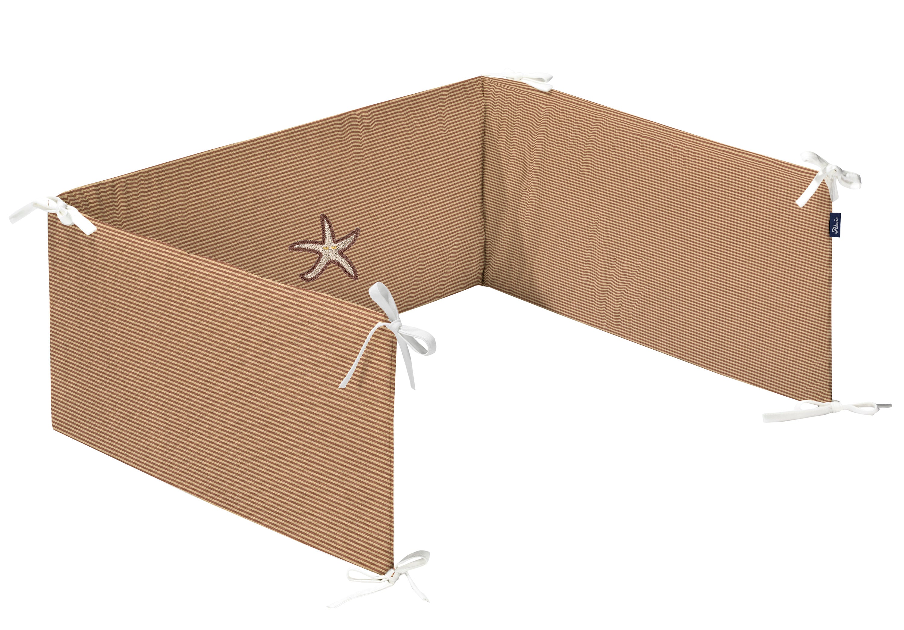 Nestchen Standard Jersey (BIO-Baumwolle) - Starfish mit Stickerei