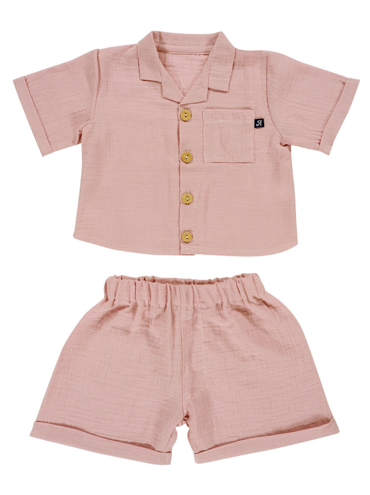 Sommer-Set Mull 2-teilig - Rosé