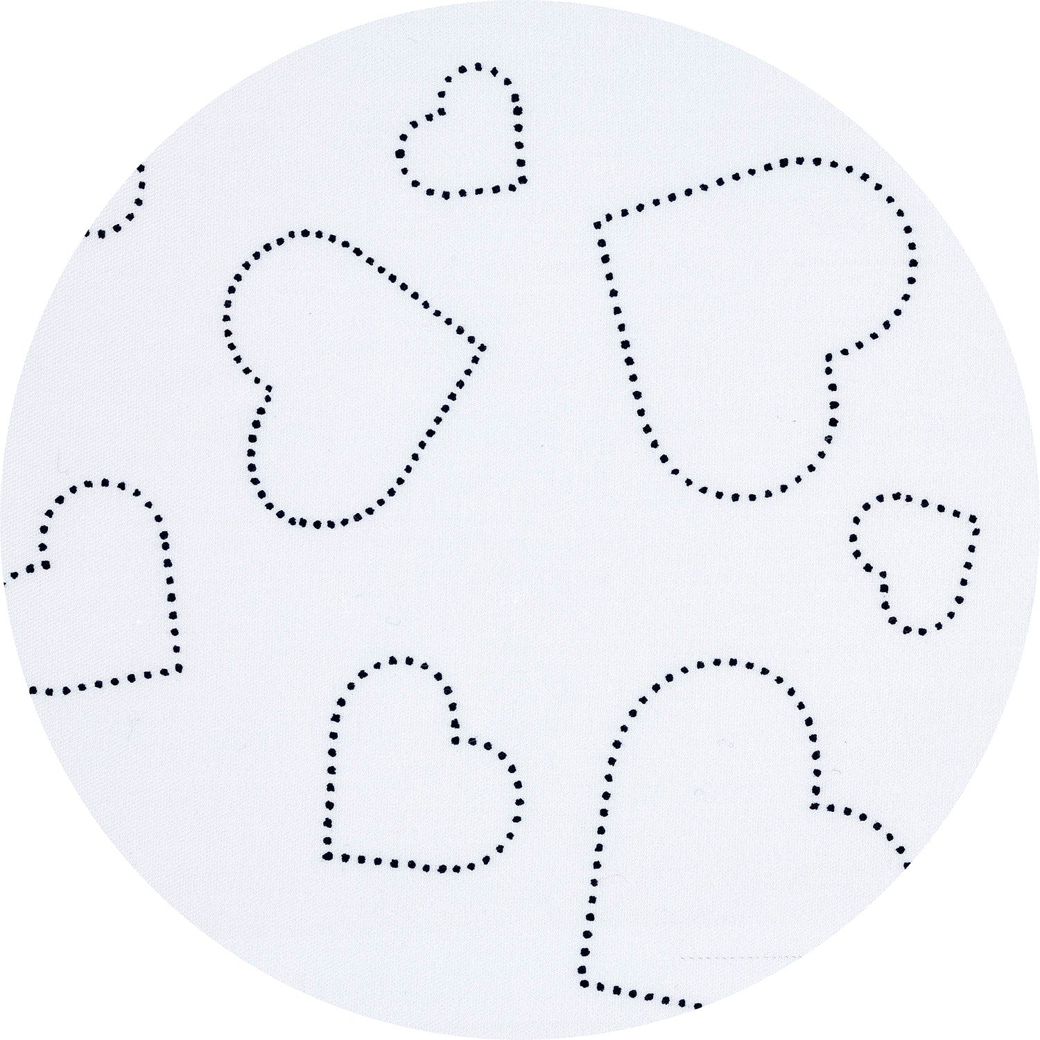 Utensilo rund - Hearts white