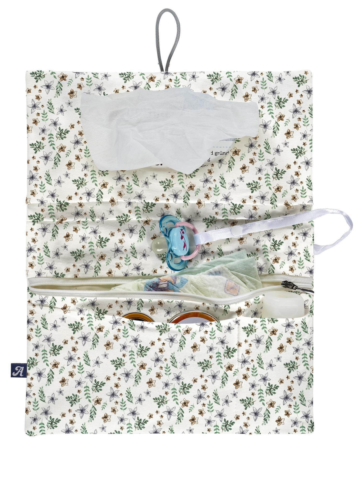 Windeltasche Jersey (BIO-Baumwolle) - Petit Fleurs