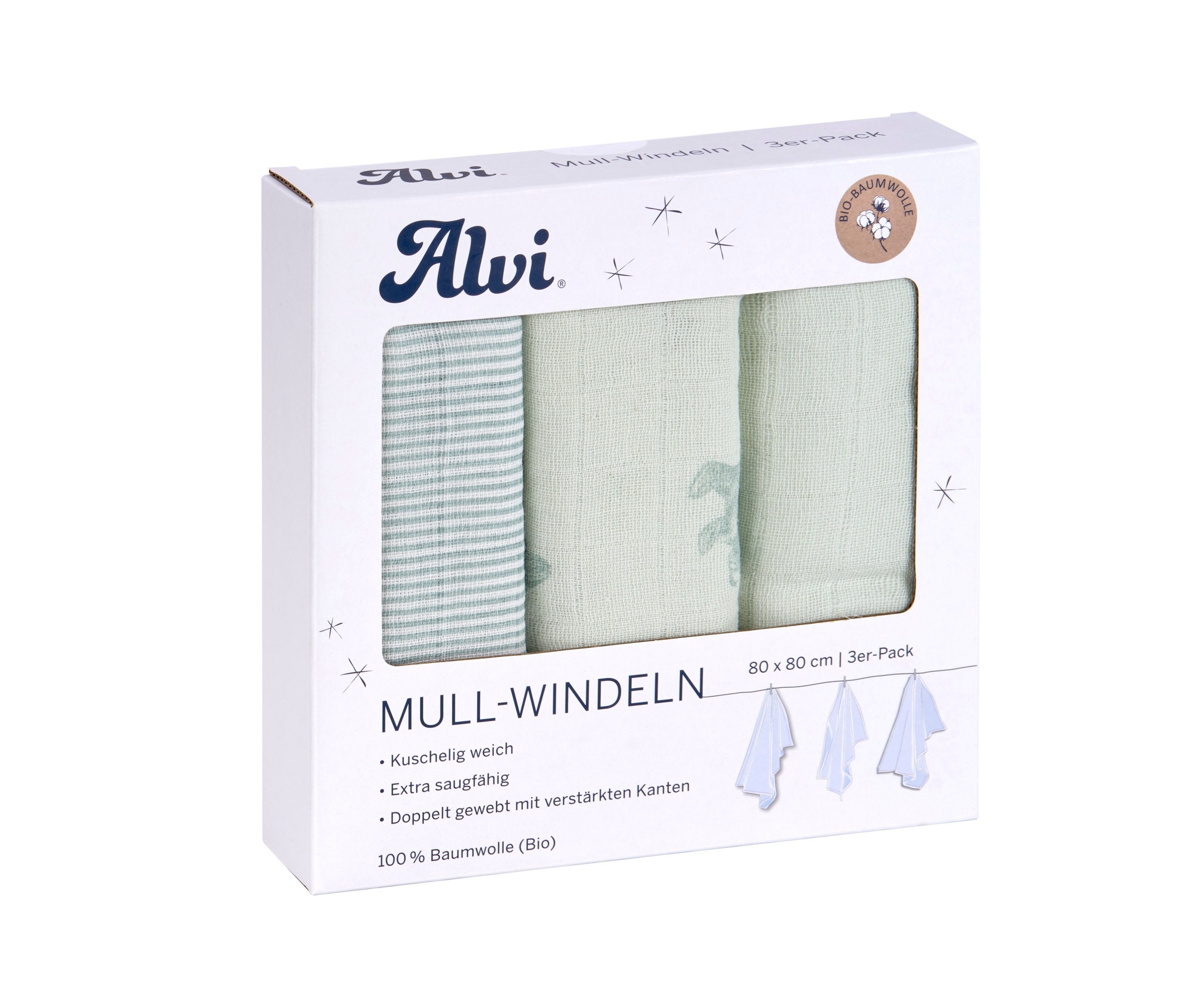 Mull Windeln 3er Pack - Teddy 1961