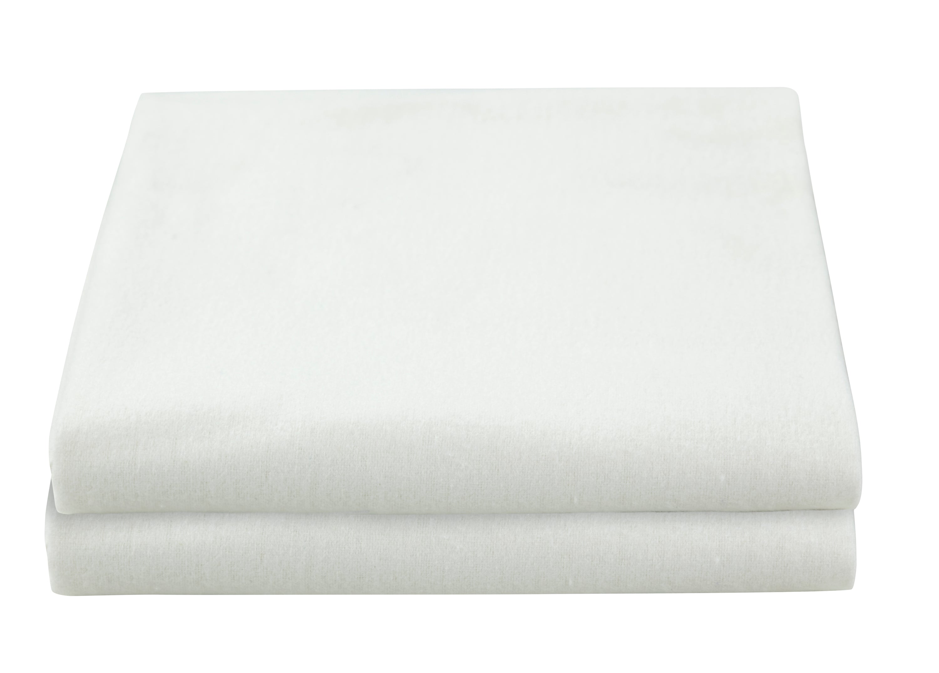 Molton Windeln 2er Pack - weiß 80x80