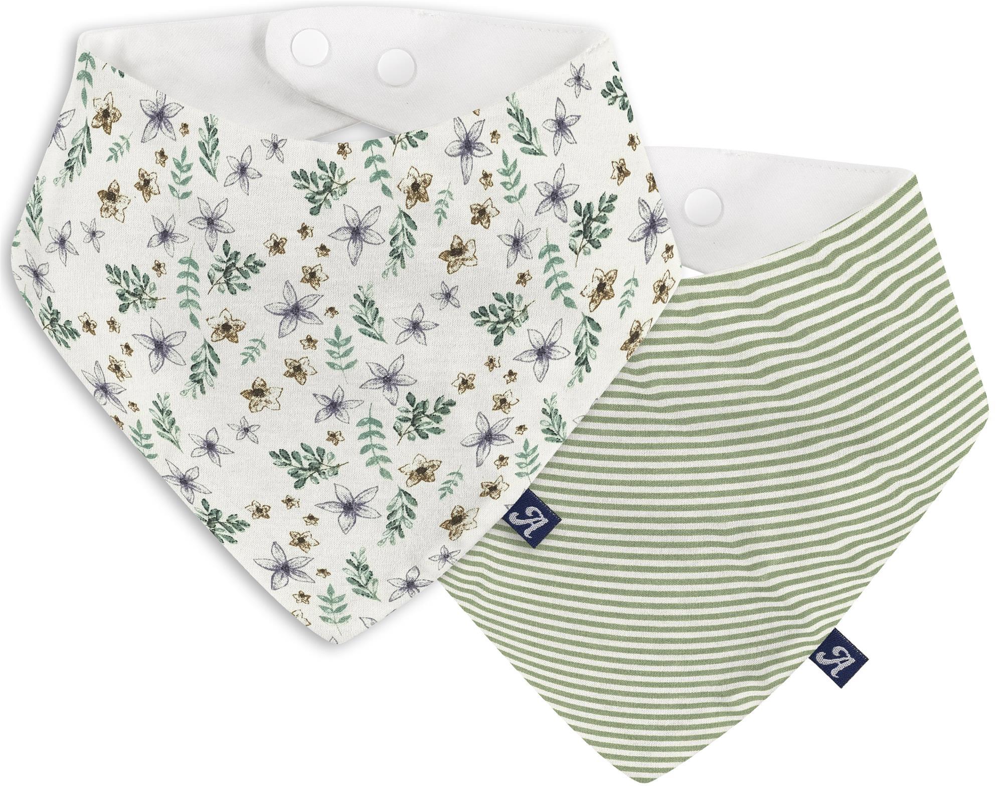 Dreieckstuch 2er - Petit Fleurs + Ringel