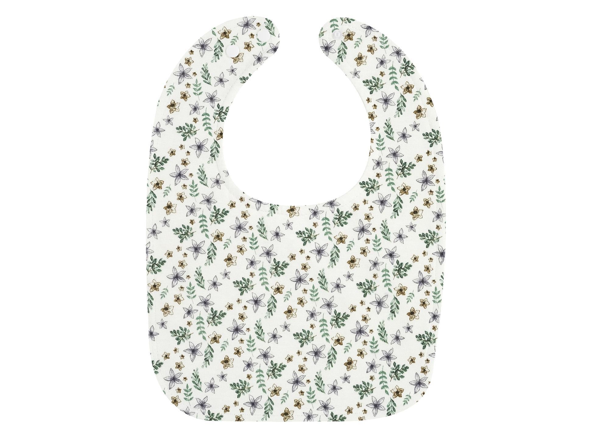 Lätzchen 2er (BIO-Baumwolle) - Petit Fleurs + Ringel