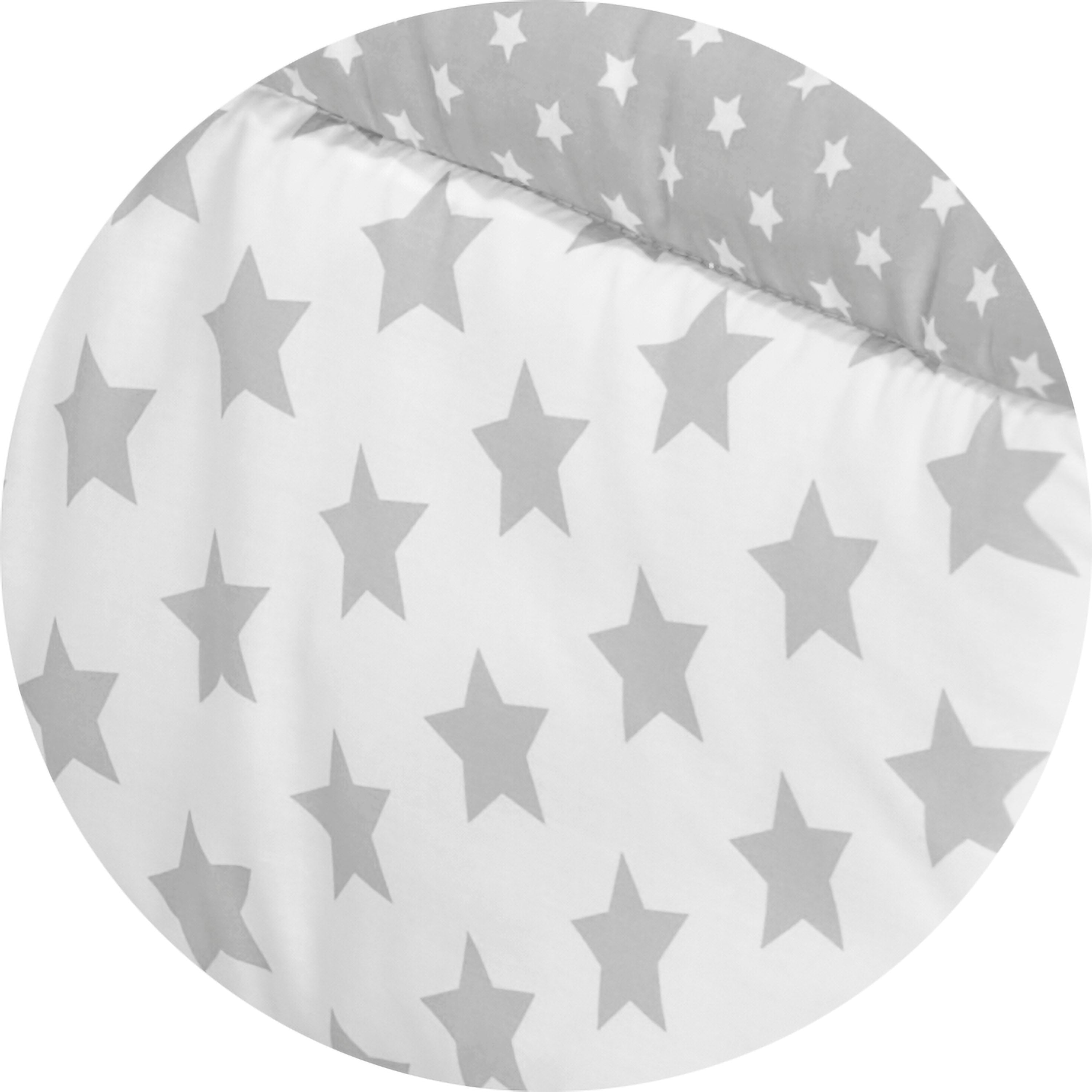 Krabbeldecke - Stars silber