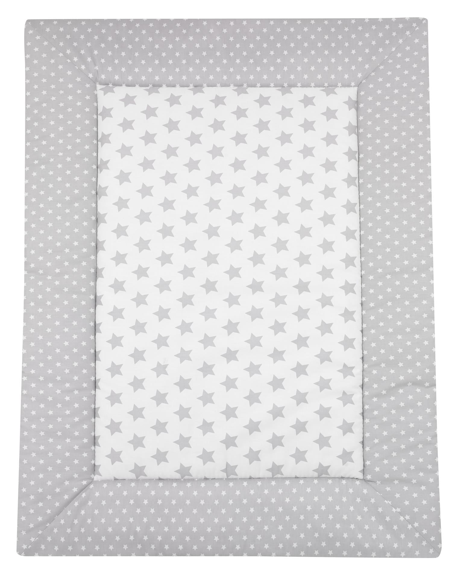 Krabbeldecke - Stars silber