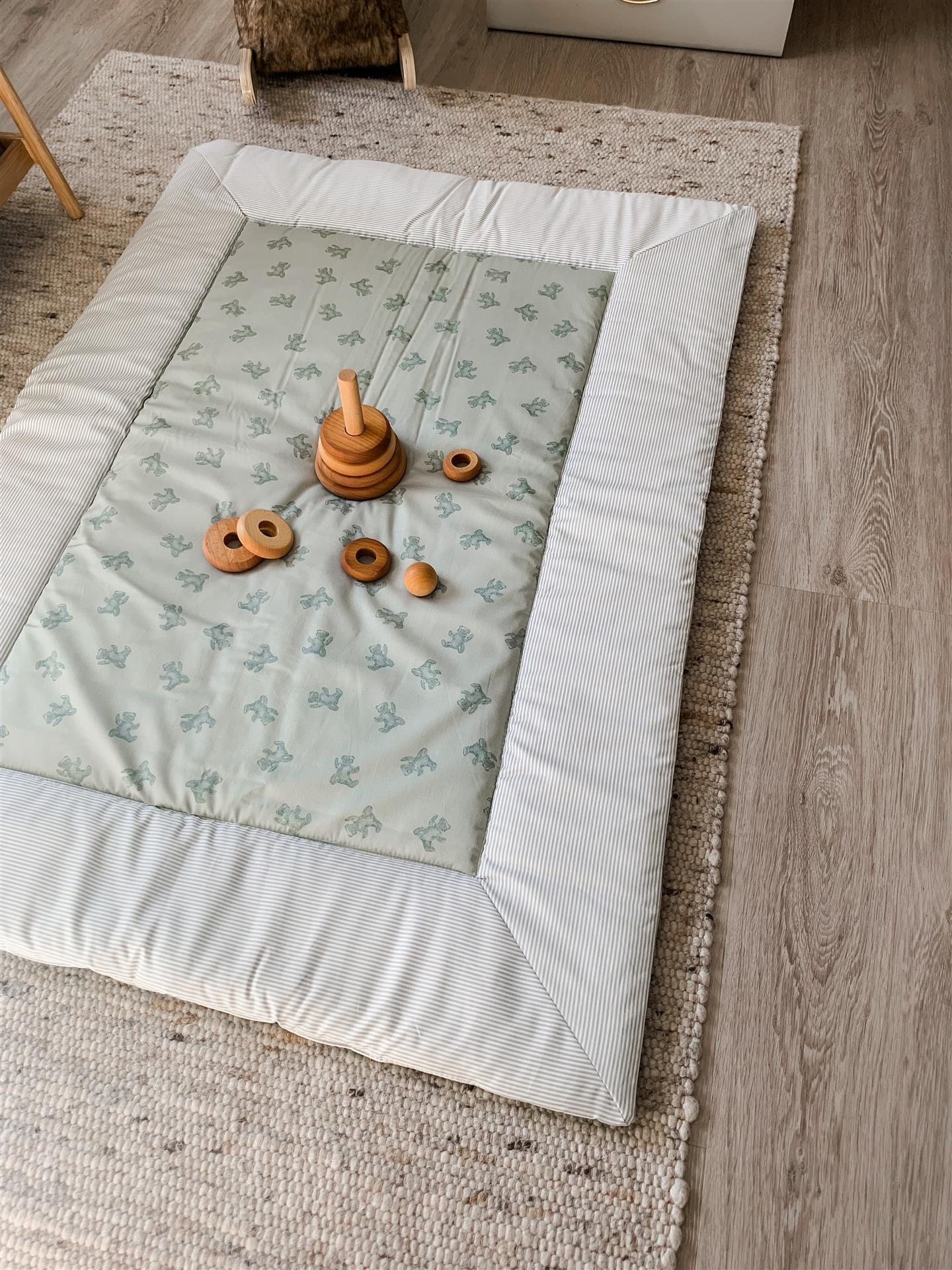 Krabbeldecke Jersey (BIO-Baumwolle) - Petit Fleurs