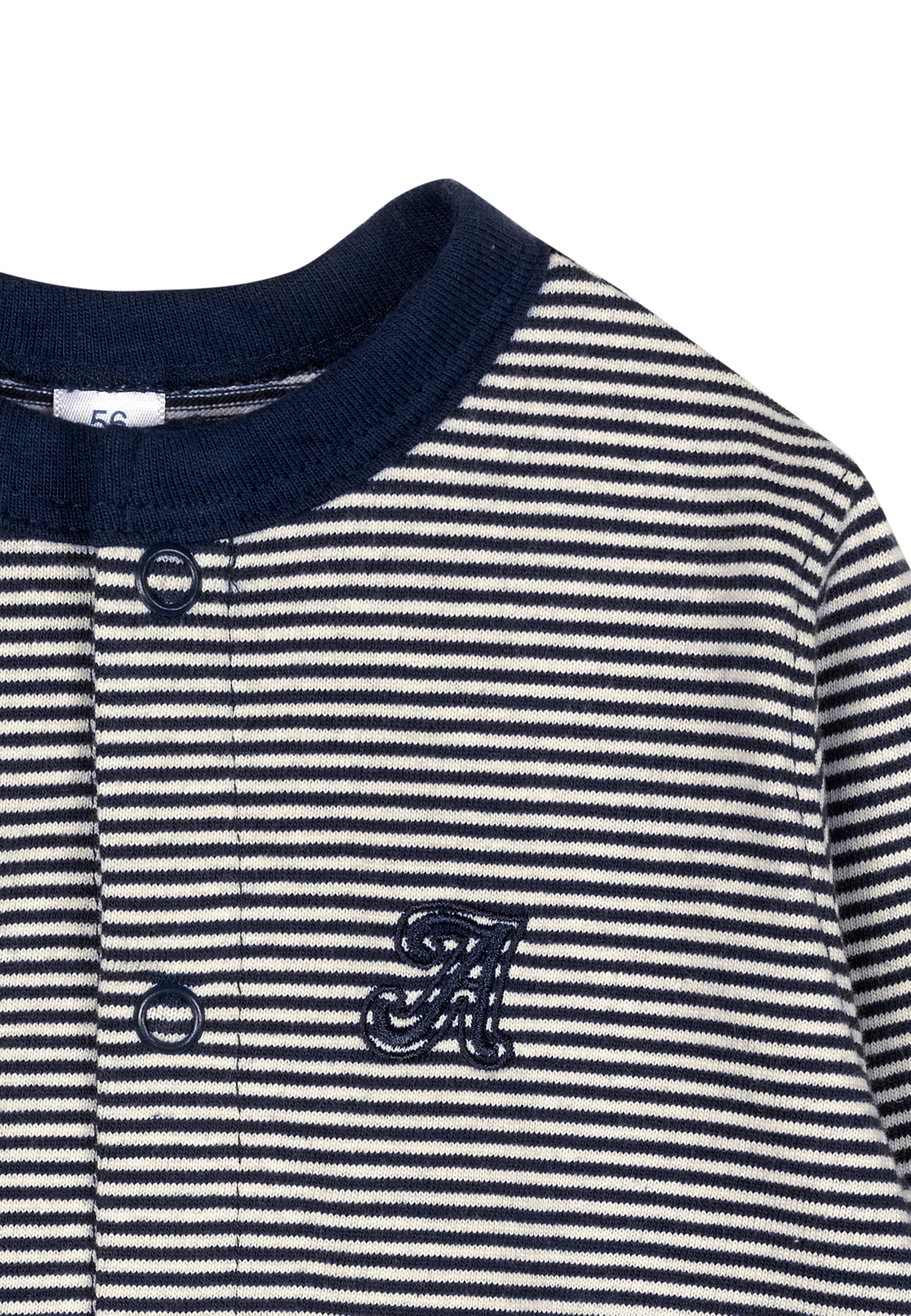 Cardigan - Black-White Stripe