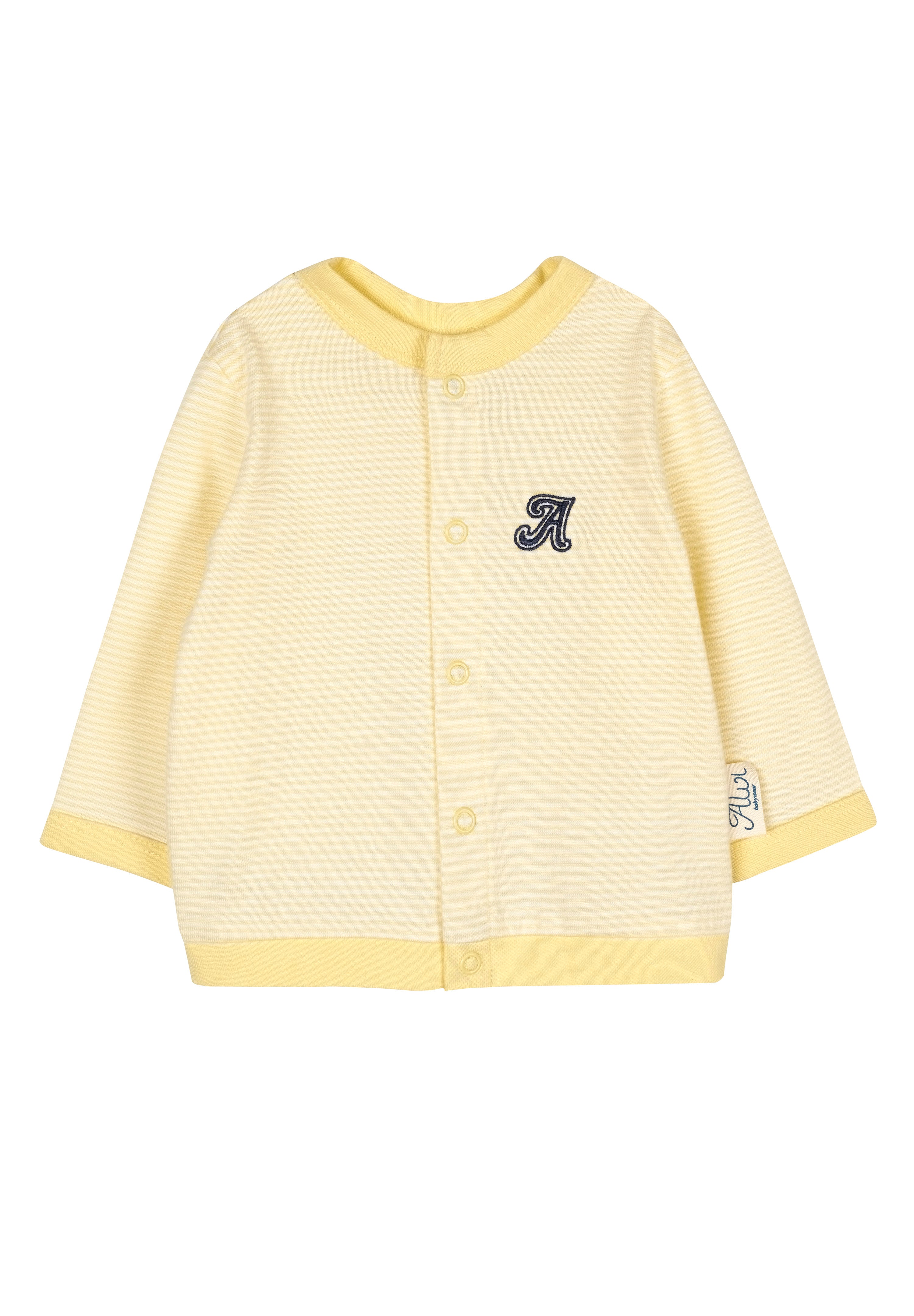 Cardigan - Vanilla-White Stripe