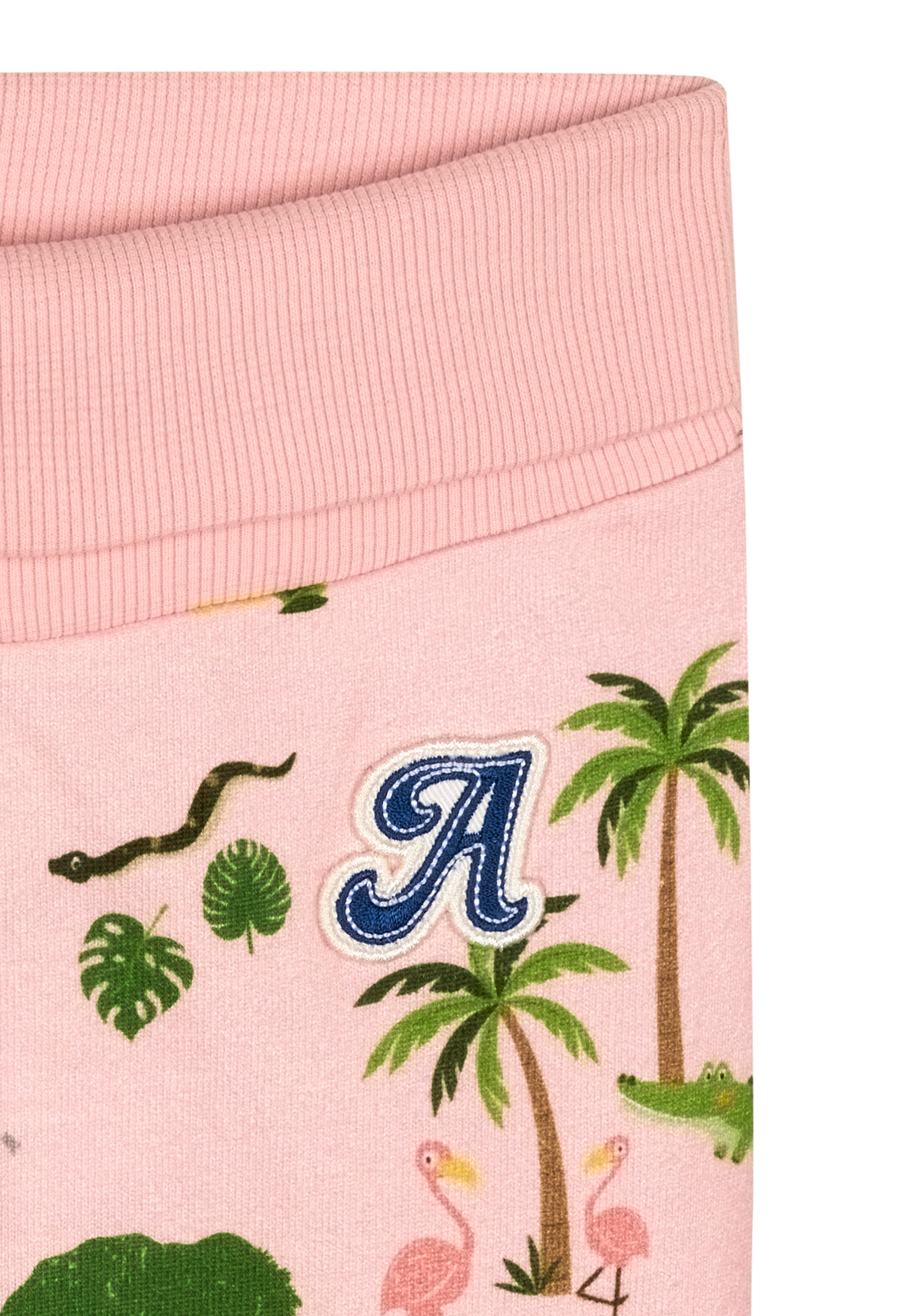 Jogginghose mit Rippbündchen - Pinkesque Jungle