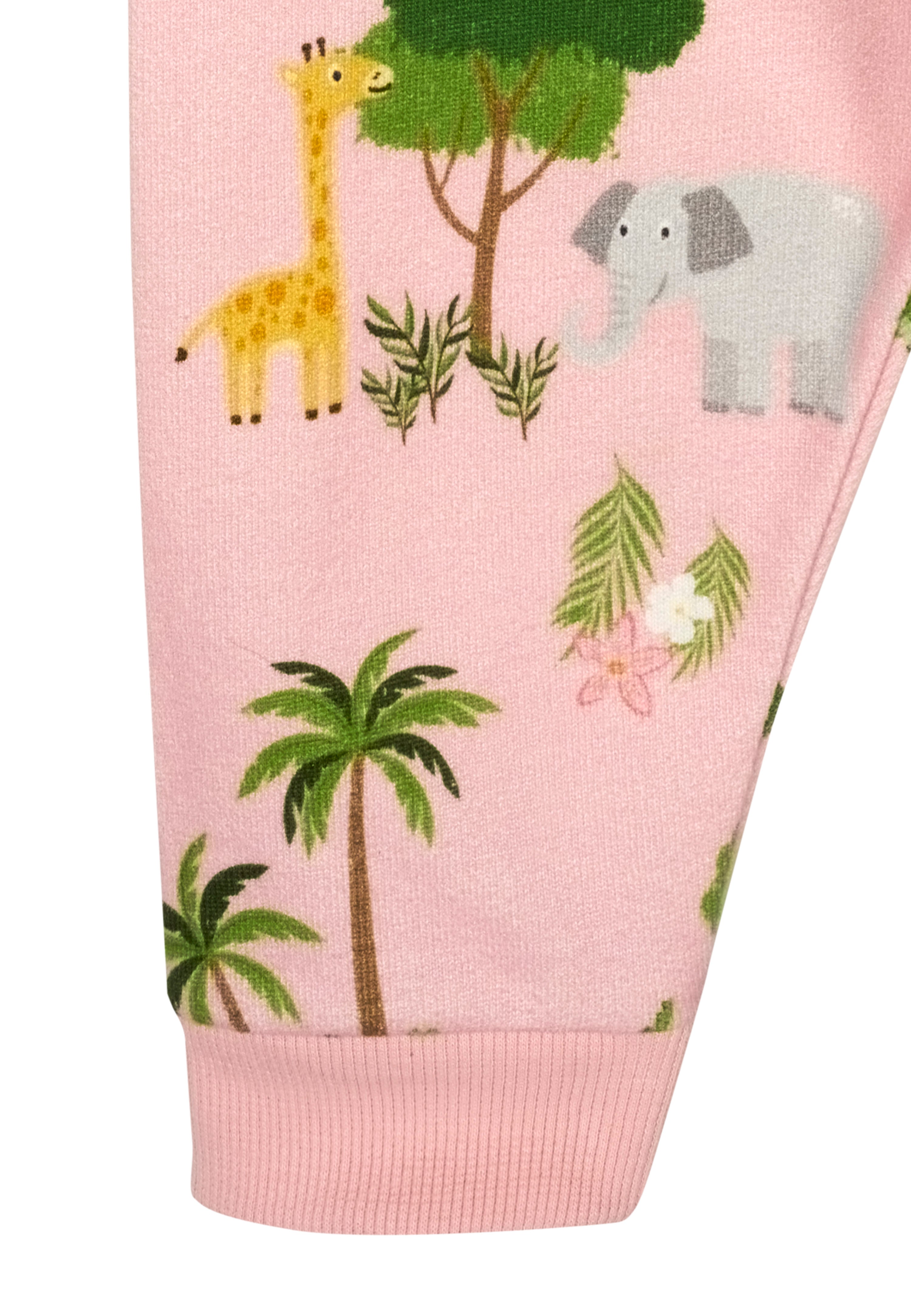 Jogginghose mit Rippbündchen - Pinkesque Jungle